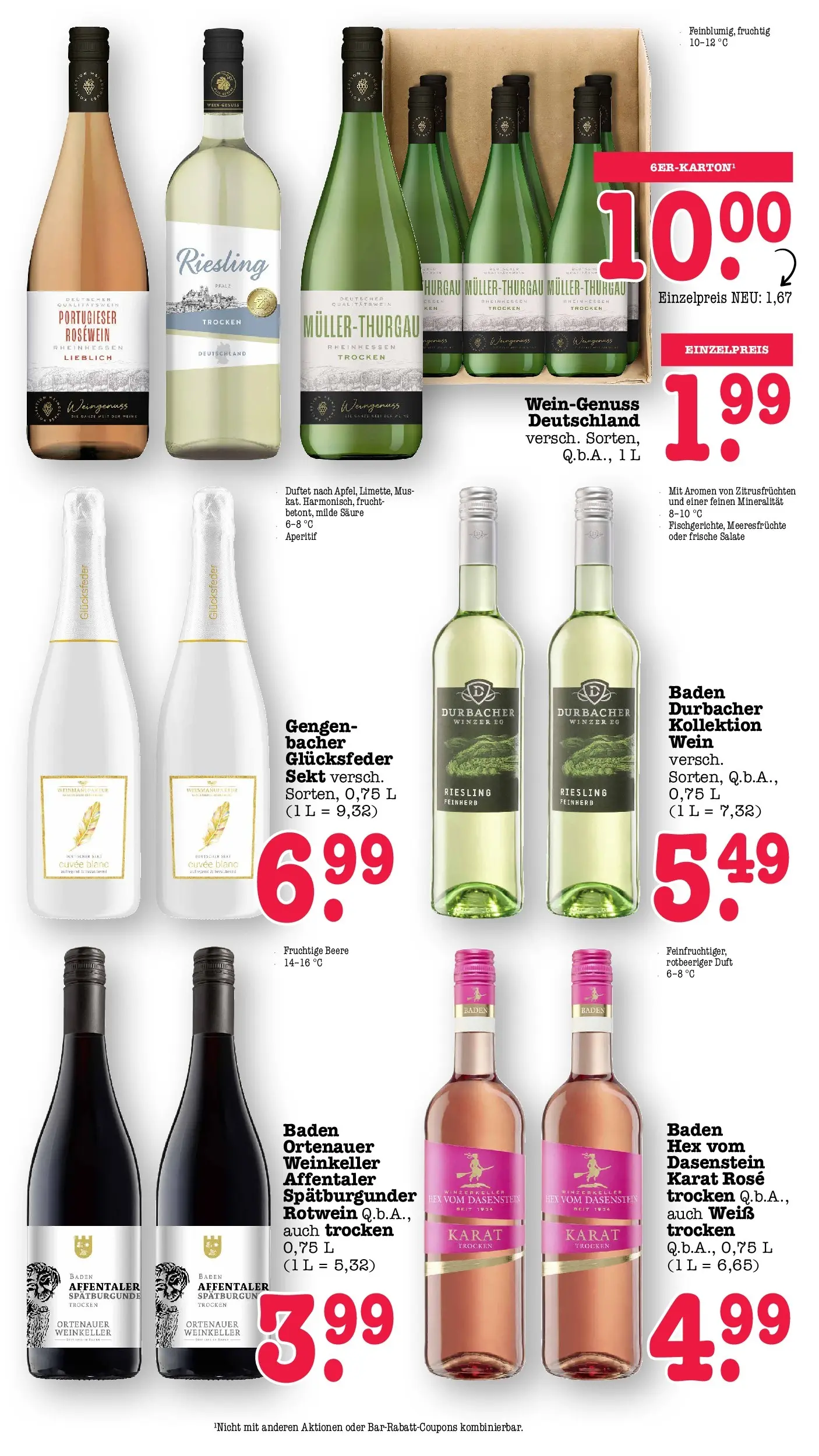 E center Prospekt Kuppenheim-Oberndorf	 (ab 12.04.2026) zum Blättern | Seite: 53 | Produkte: Sekt, Duft, Meeresfrüchte, Wein