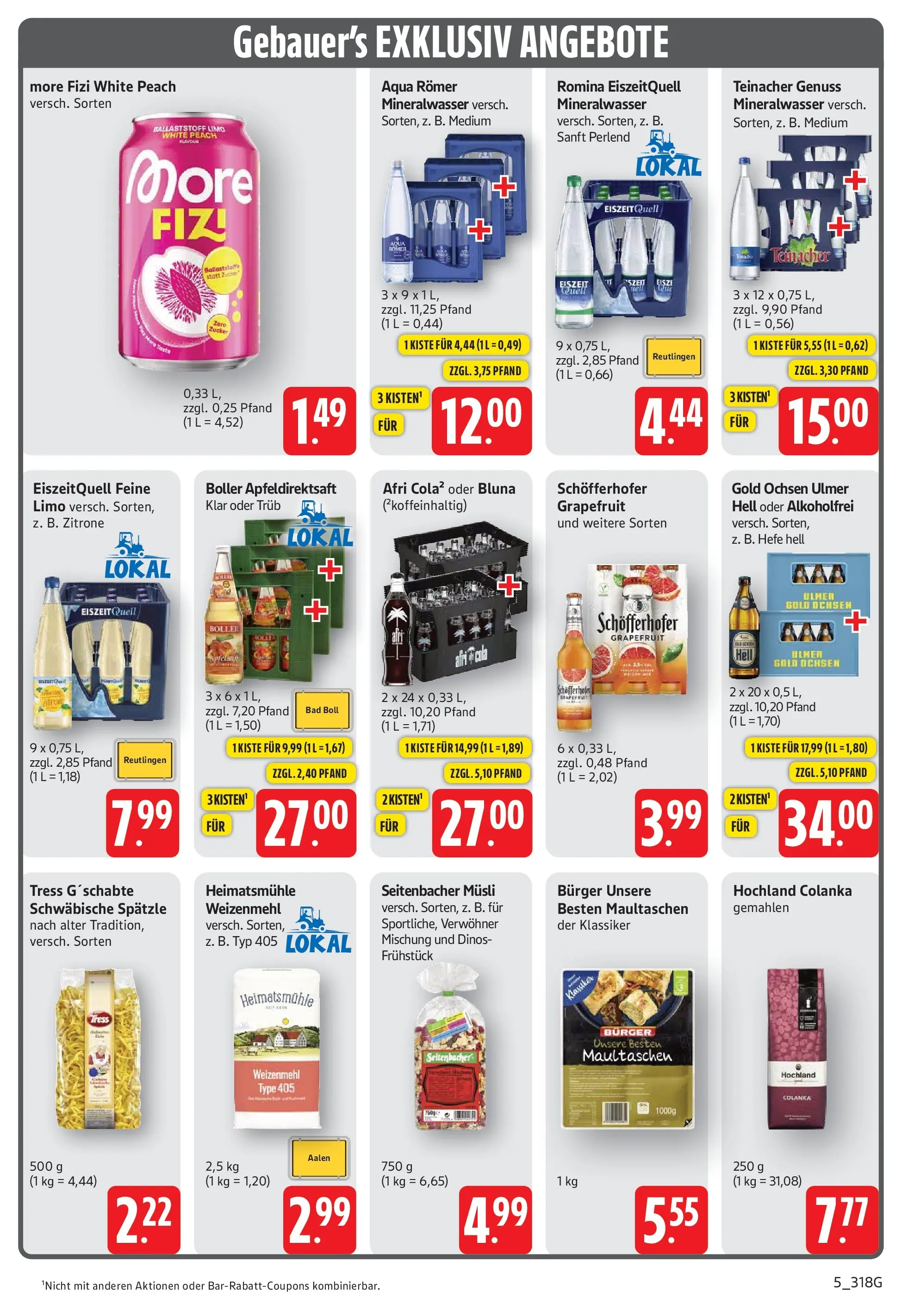 E center Prospekt Göppingen	 (ab 12.04.2026) zum Blättern | Seite: 5 | Produkte: Bad, Burger, Zitrone, Maultaschen