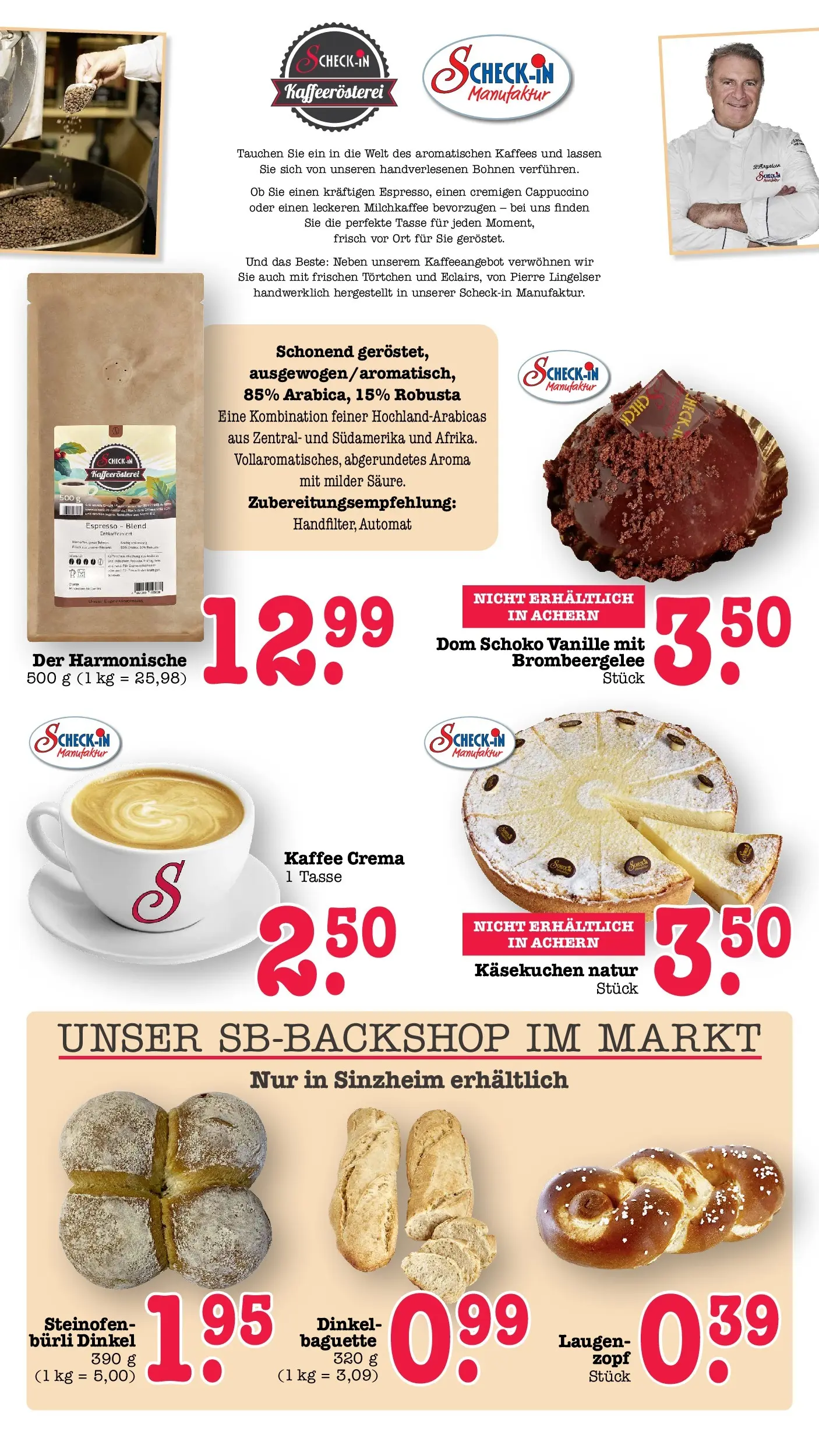 E center Prospekt Kuppenheim-Oberndorf	 (ab 12.04.2026) zum Blättern | Seite: 60 | Produkte: Kaffee, Baguette