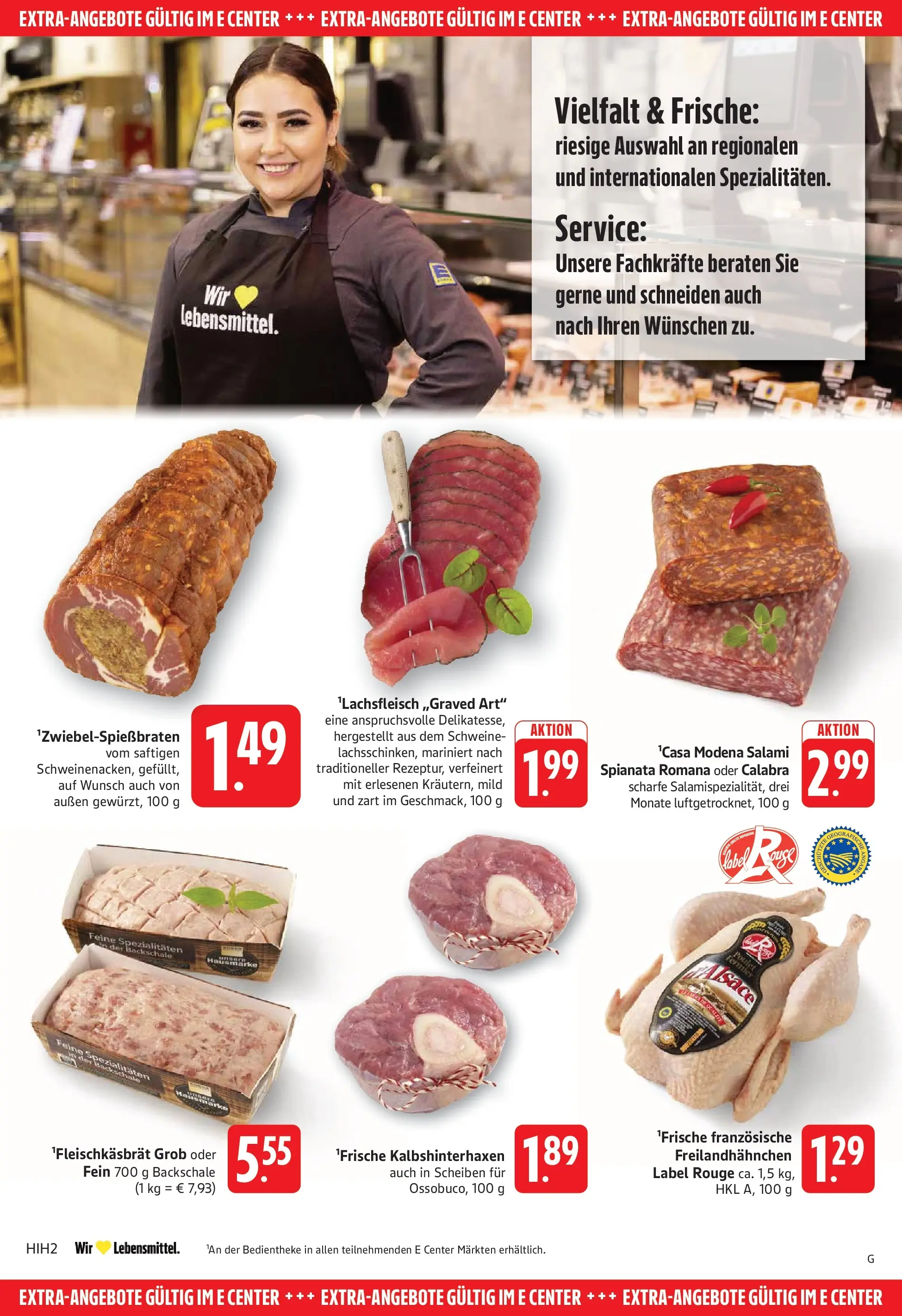 E center Prospekt Göppingen	 (ab 12.04.2026) zum Blättern | Seite: 22 | Produkte: Rouge, Salami