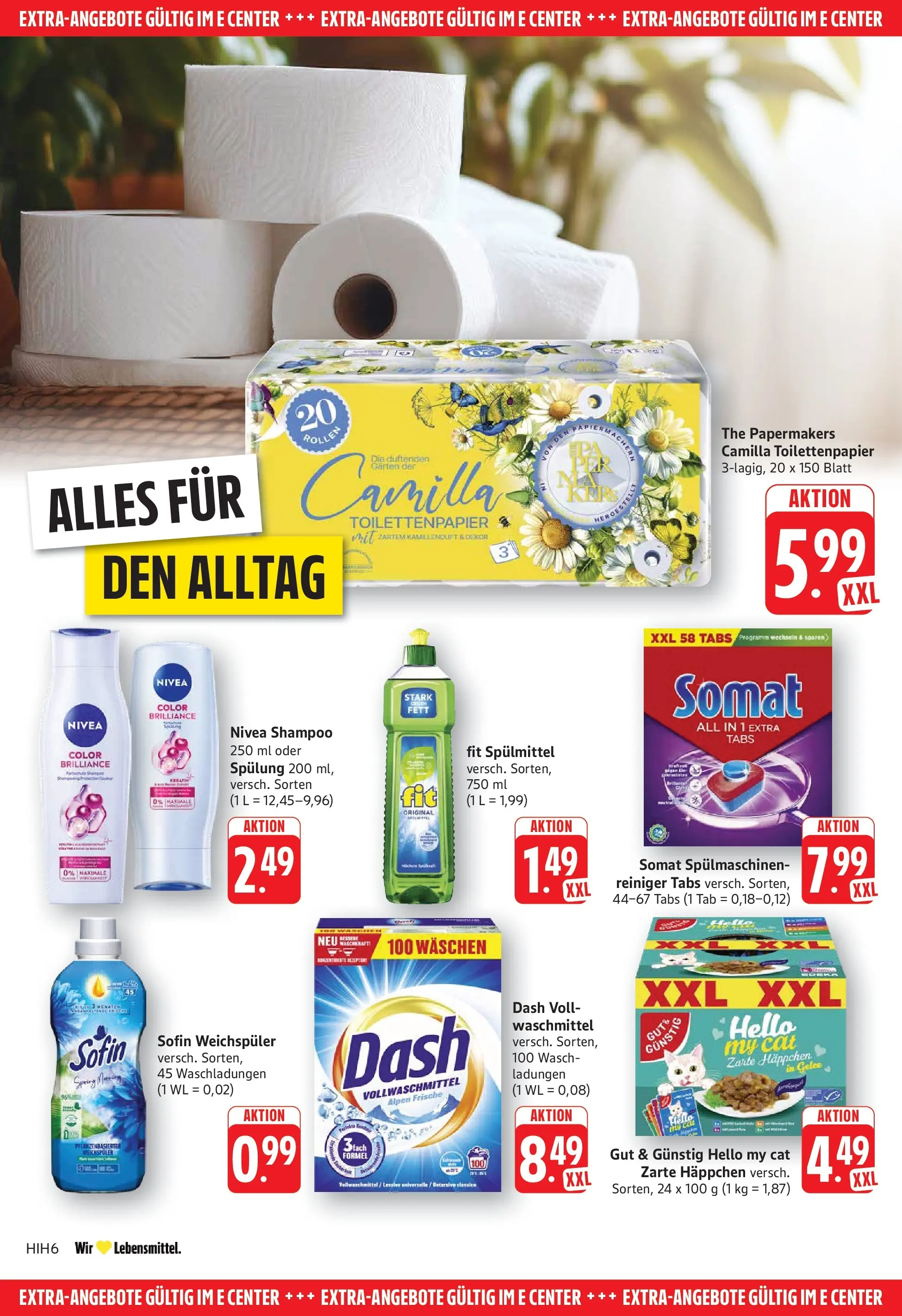 E center Prospekt Göppingen	 (ab 12.04.2026) zum Blättern | Seite: 26 | Produkte: Shampoo, Spülung, Weichspüler, Waschmittel