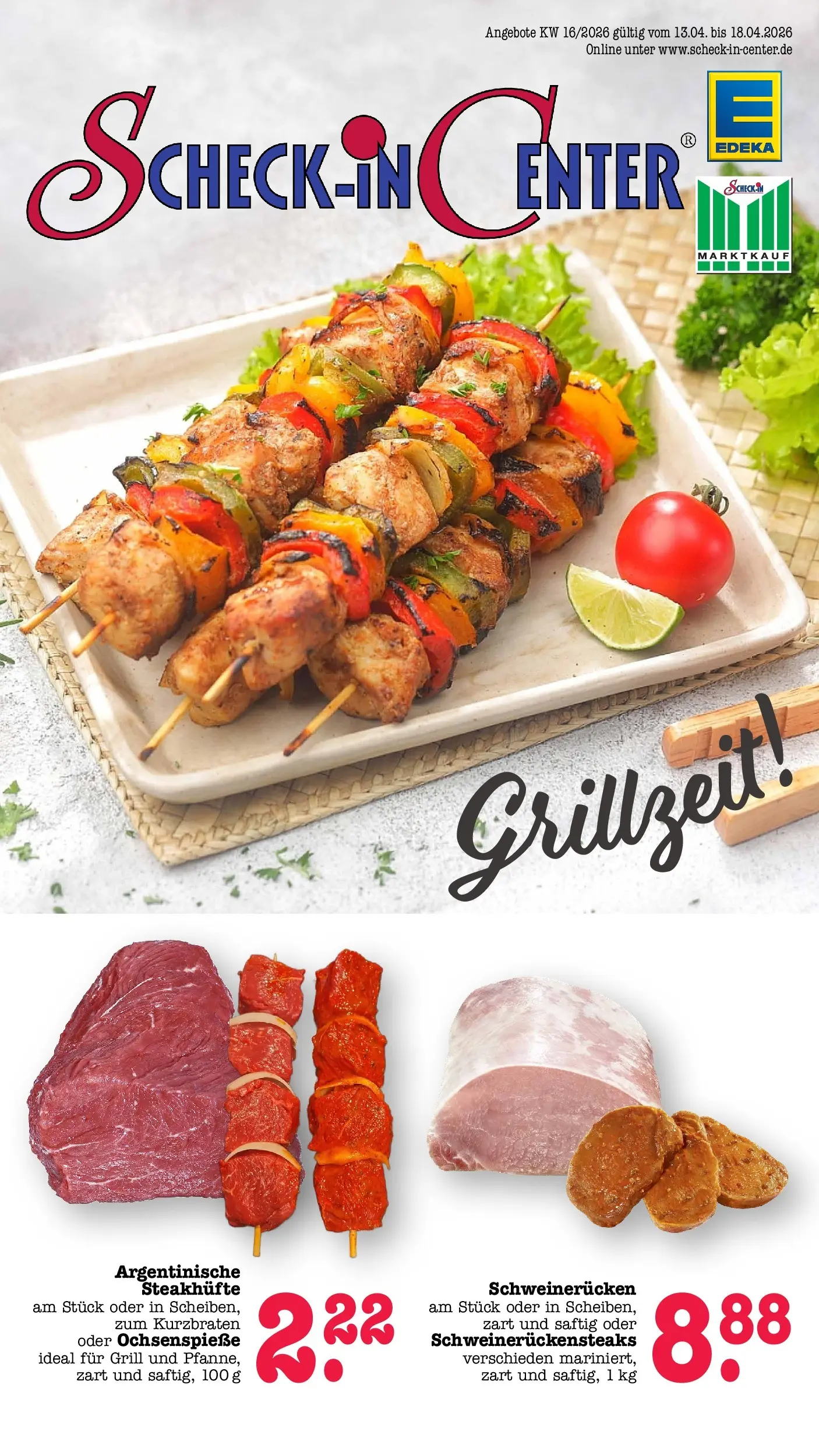 E center Prospekt Mannheim-Wohlgelegen	 (ab 12.04.2026) zum Blättern | Seite: 1 | Produkte: Grill, Schweinerucken