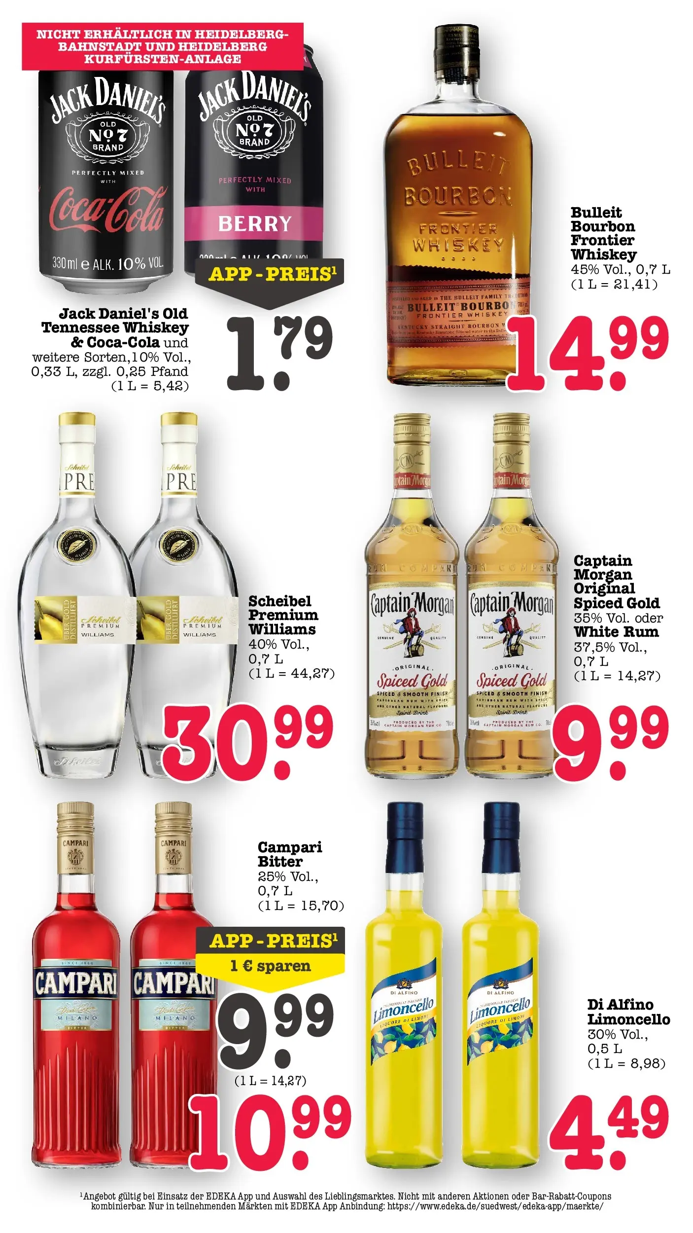 E center Prospekt Mannheim-Wohlgelegen	 (ab 12.04.2026) zum Blättern | Seite: 47 | Produkte: Rum, Jack Daniel's, Finish, Limoncello