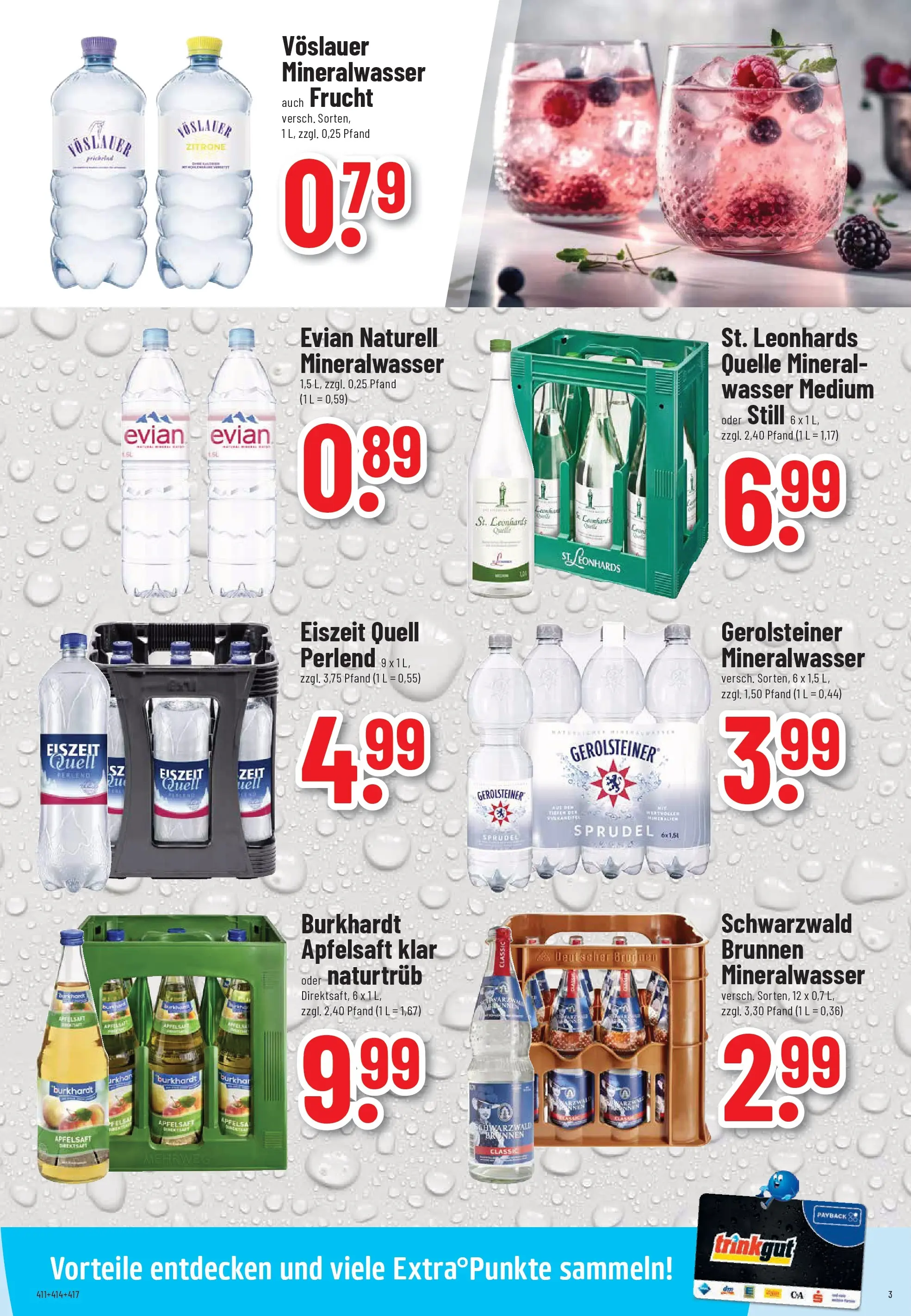 Trinkgut Prospekt Pforzheim	 (ab 12.04.2026) » Angebote online | Seite: 3 | Produkte: Apfelsaft, Wasser, Zitrone, Gerolsteiner