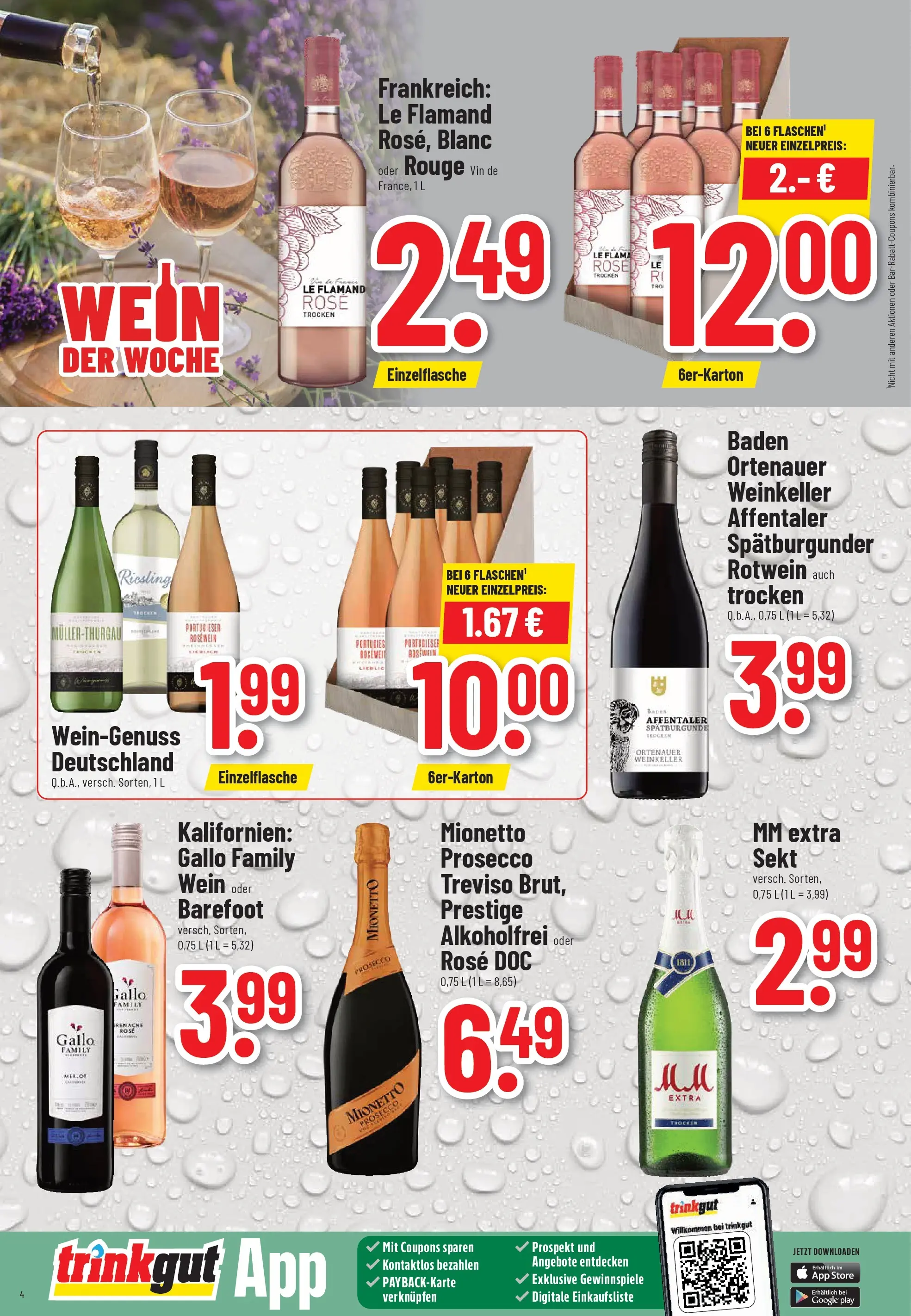 Trinkgut Prospekt Eberbach	 (ab 12.04.2026) » Angebote online | Seite: 4 | Produkte: Rotwein, Rosewein, Sekt, Wein