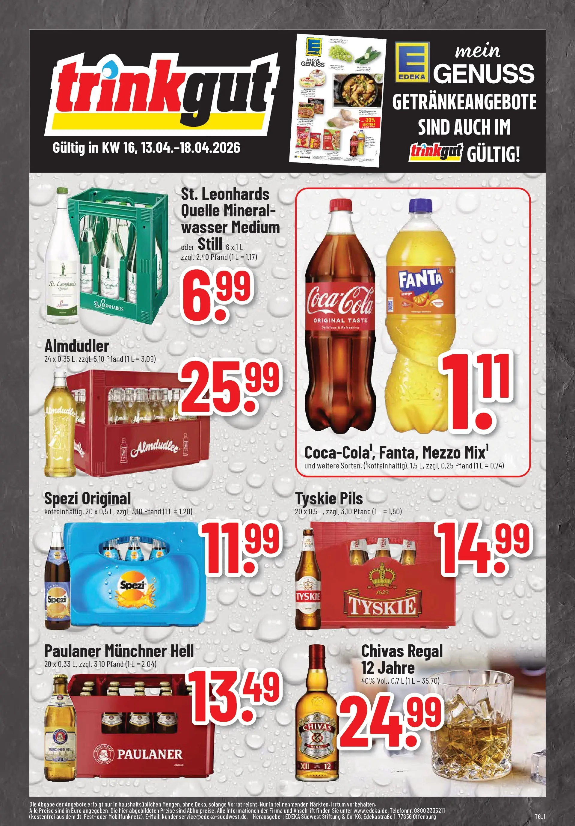 Trinkgut Prospekt Heilbronn-Sontheim	 (ab 12.04.2026) » Angebote online | Seite: 1 | Produkte: Fanta, Regal, Pils, Paulaner