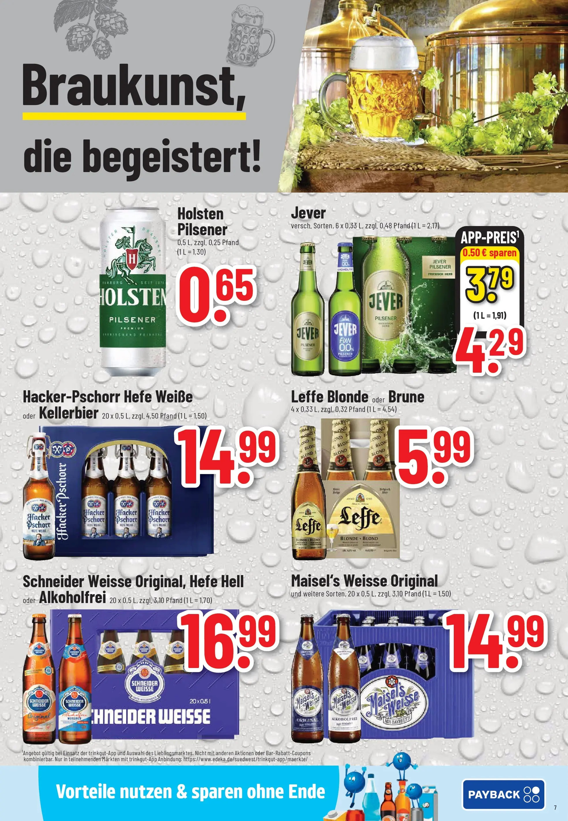 Trinkgut Prospekt Eberbach	 (ab 12.04.2026) » Angebote online | Seite: 7 | Produkte: Herd, Bier, Holsten, Jever
