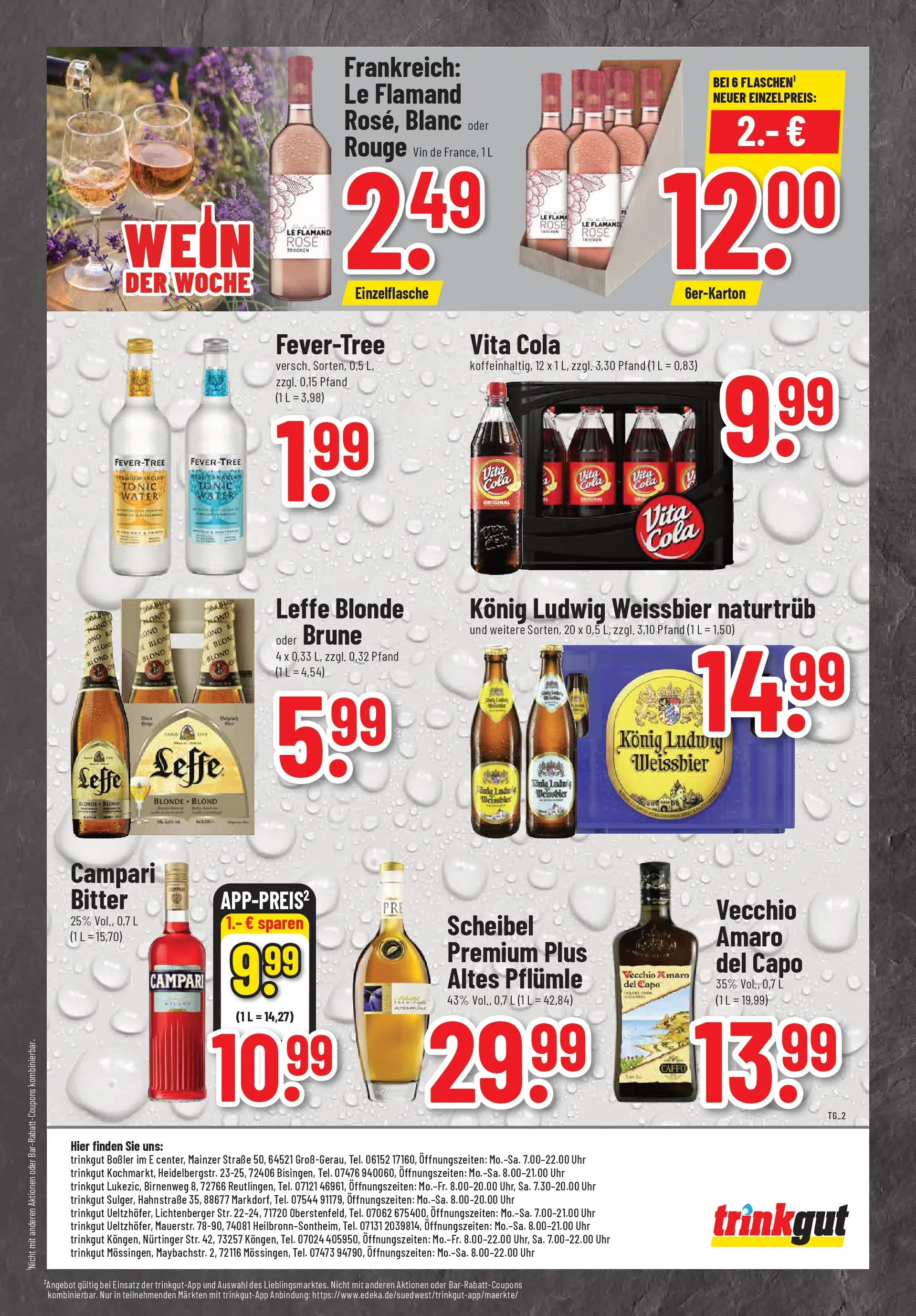 Trinkgut Prospekt Heilbronn-Sontheim	 (ab 12.04.2026) » Angebote online | Seite: 2 | Produkte: Campari, Rouge, Vita cola, Uhr