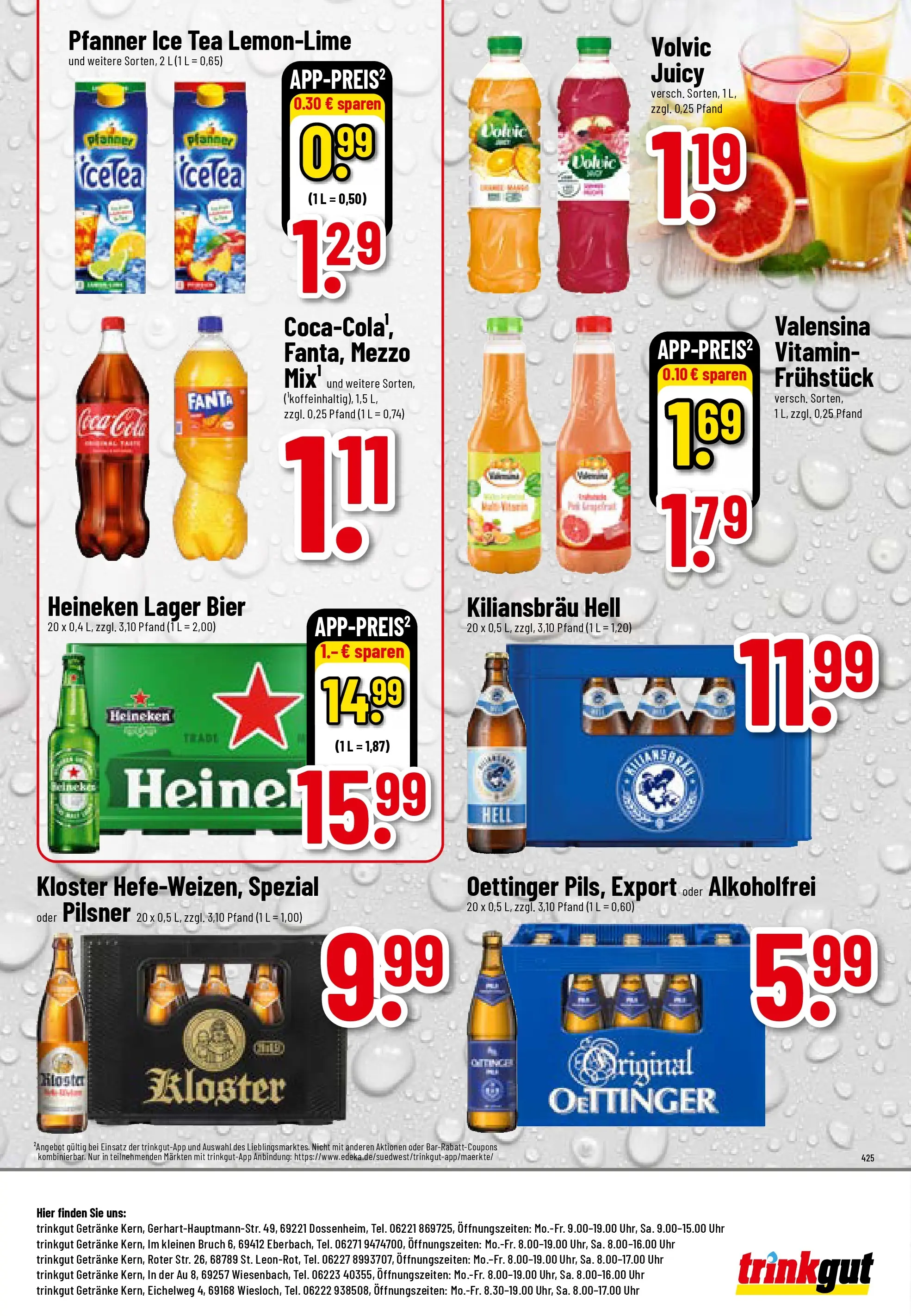 Trinkgut Prospekt Eberbach	 (ab 12.04.2026) » Angebote online | Seite: 8 | Produkte: Cola, Bier, Oettinger, Valensina