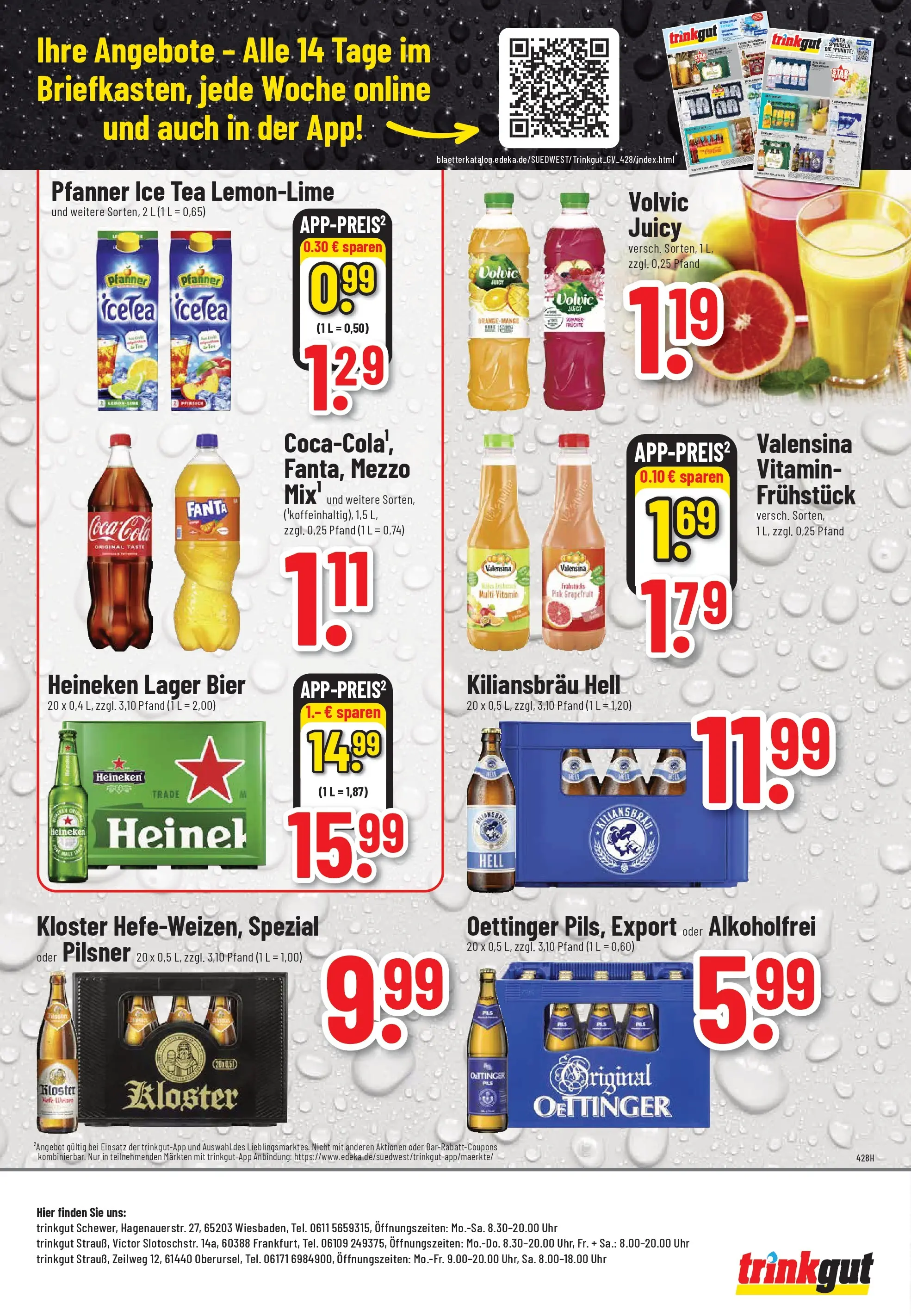 Trinkgut Prospekt Frankfurt A.M.	 (ab 12.04.2026) » Angebote online | Seite: 8 | Produkte: Fanta, Valensina, Grapefruit, Volvic
