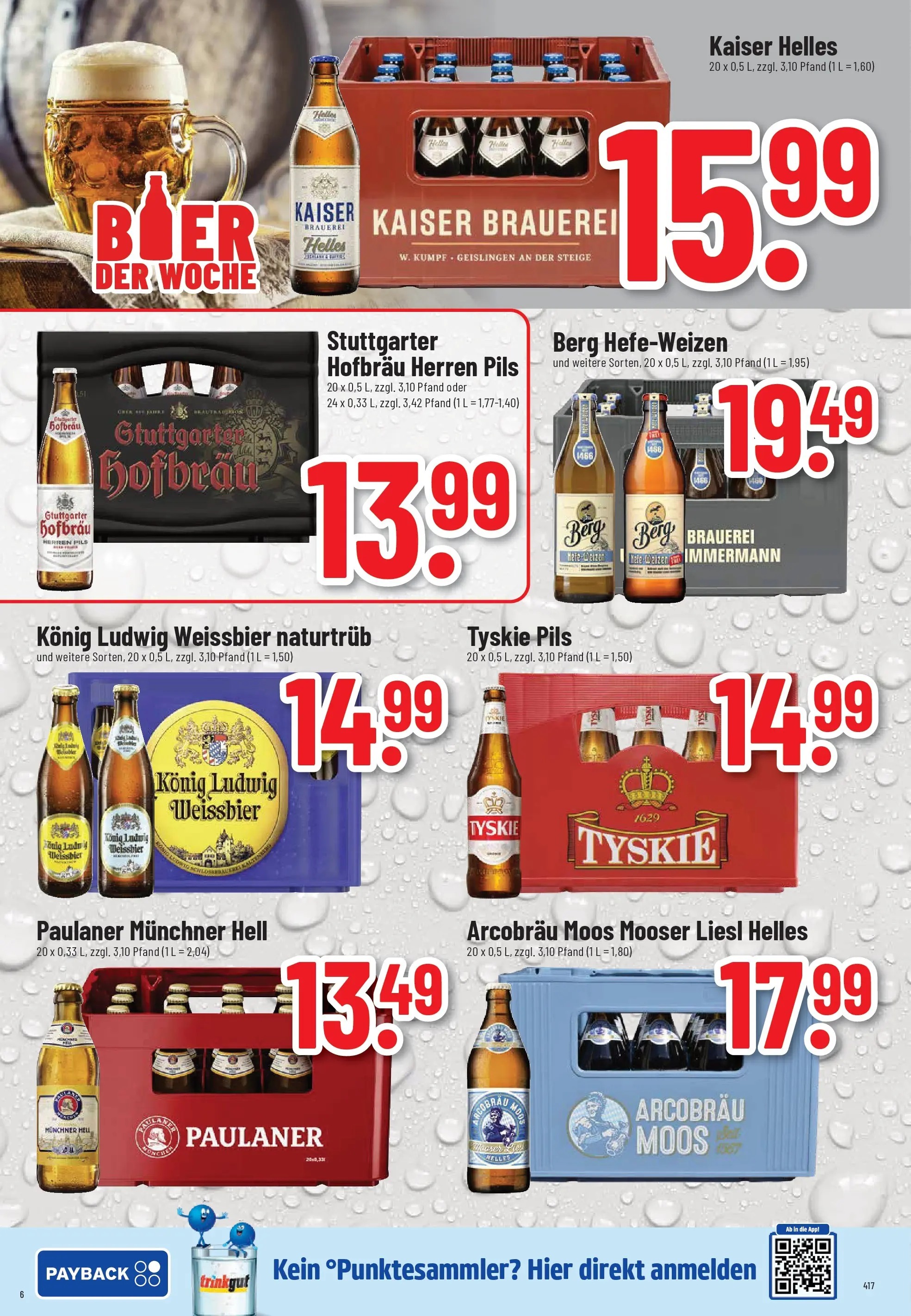 Trinkgut Prospekt Pforzheim	 (ab 12.04.2026) » Angebote online | Seite: 6 | Produkte: Tyskie, Weißbier, Pils, Paulaner