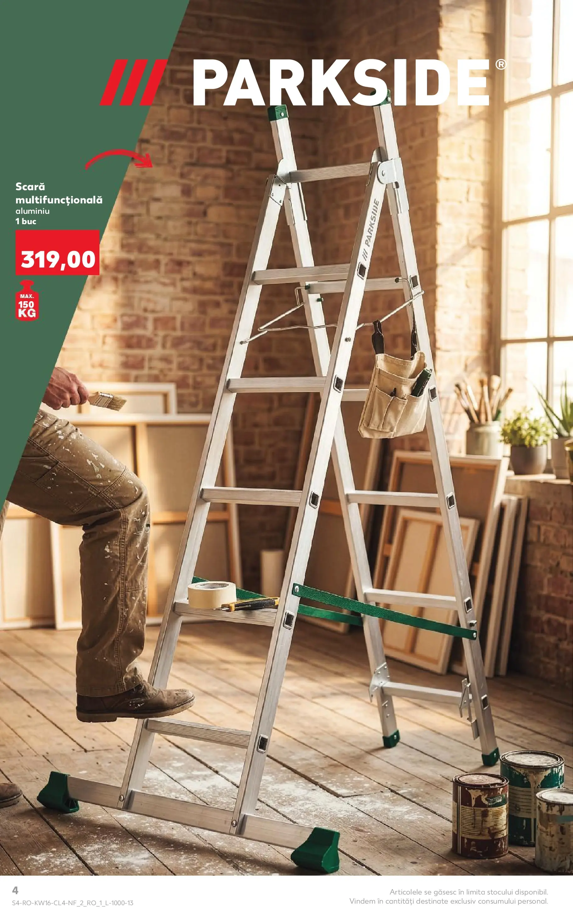 Kaufland Viseu de Sus 14.04.2026 - Revista si Oferta | Pagină: 4 | Produse: Scară