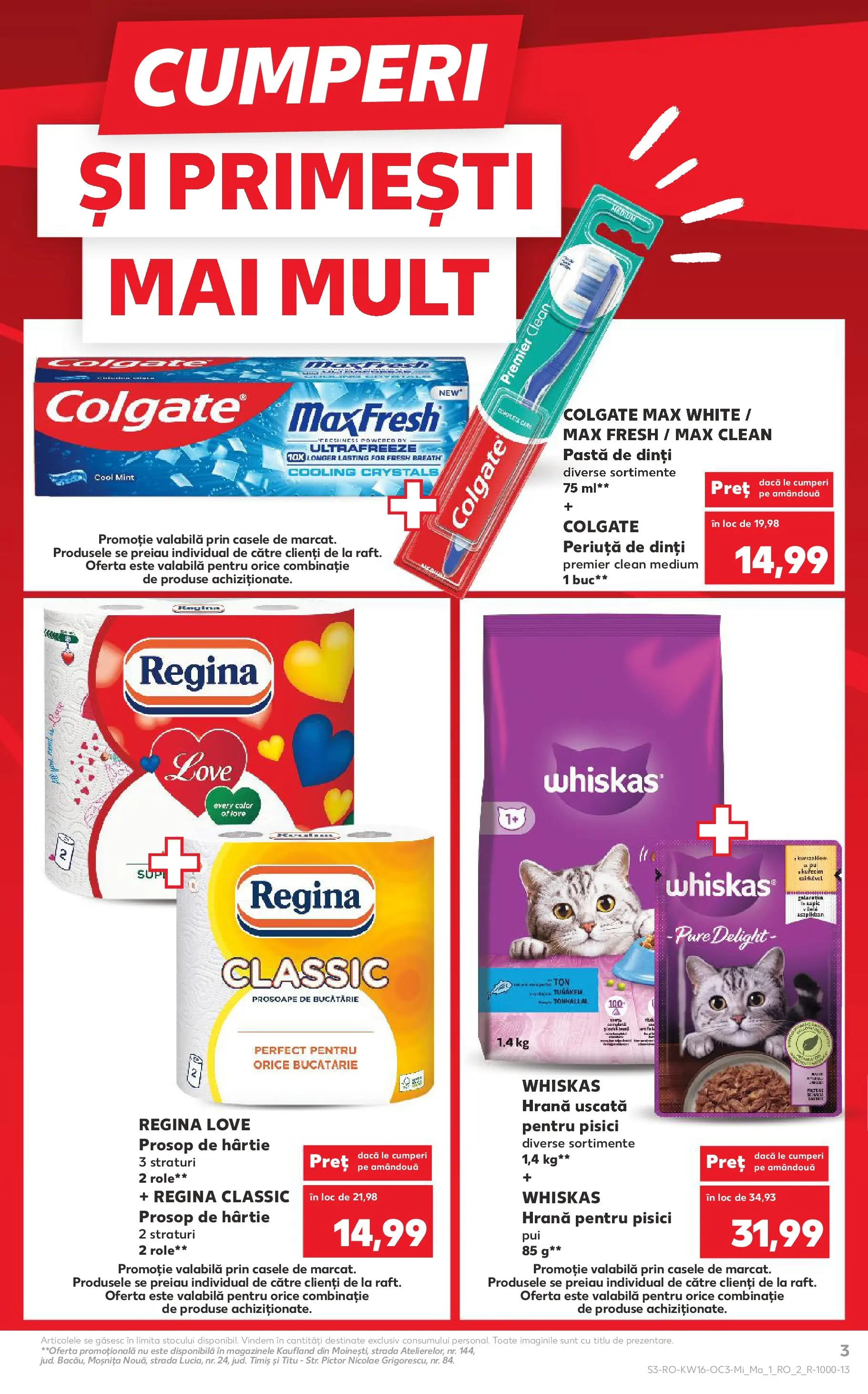 Kaufland Domnesti 14.04.2026 - Revista si Oferta | Pagină: 3 | Produse: Pomelo, Role, Pastă de dinți, Periuță de dinți