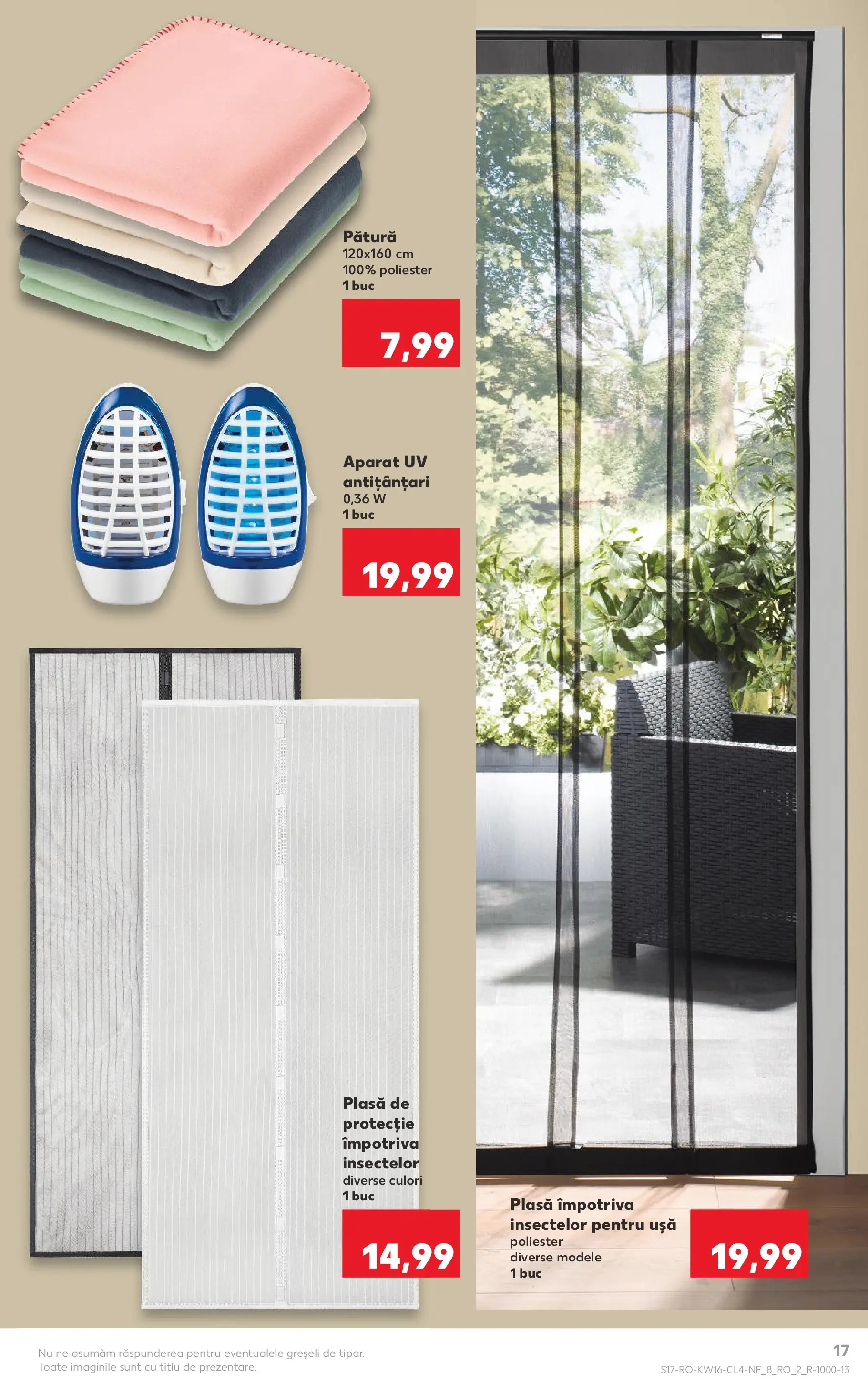 Kaufland Viseu de Sus 14.04.2026 - Revista si Oferta | Pagină: 17 | Produse: Pătură, Ușă