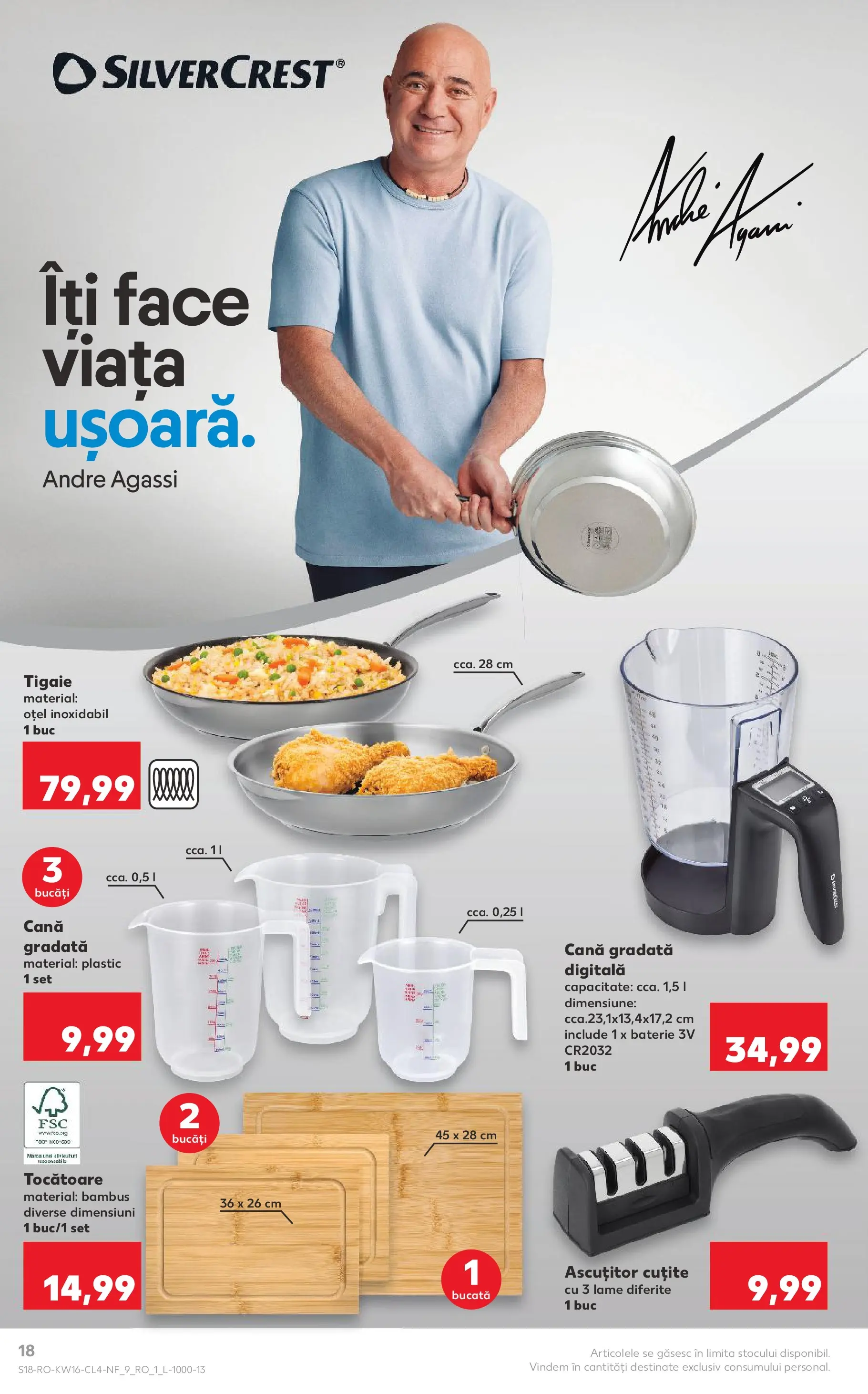 Kaufland Viseu de Sus 14.04.2026 - Revista si Oferta | Pagină: 18 | Produse: Tigaie, Baterie, Su sebili