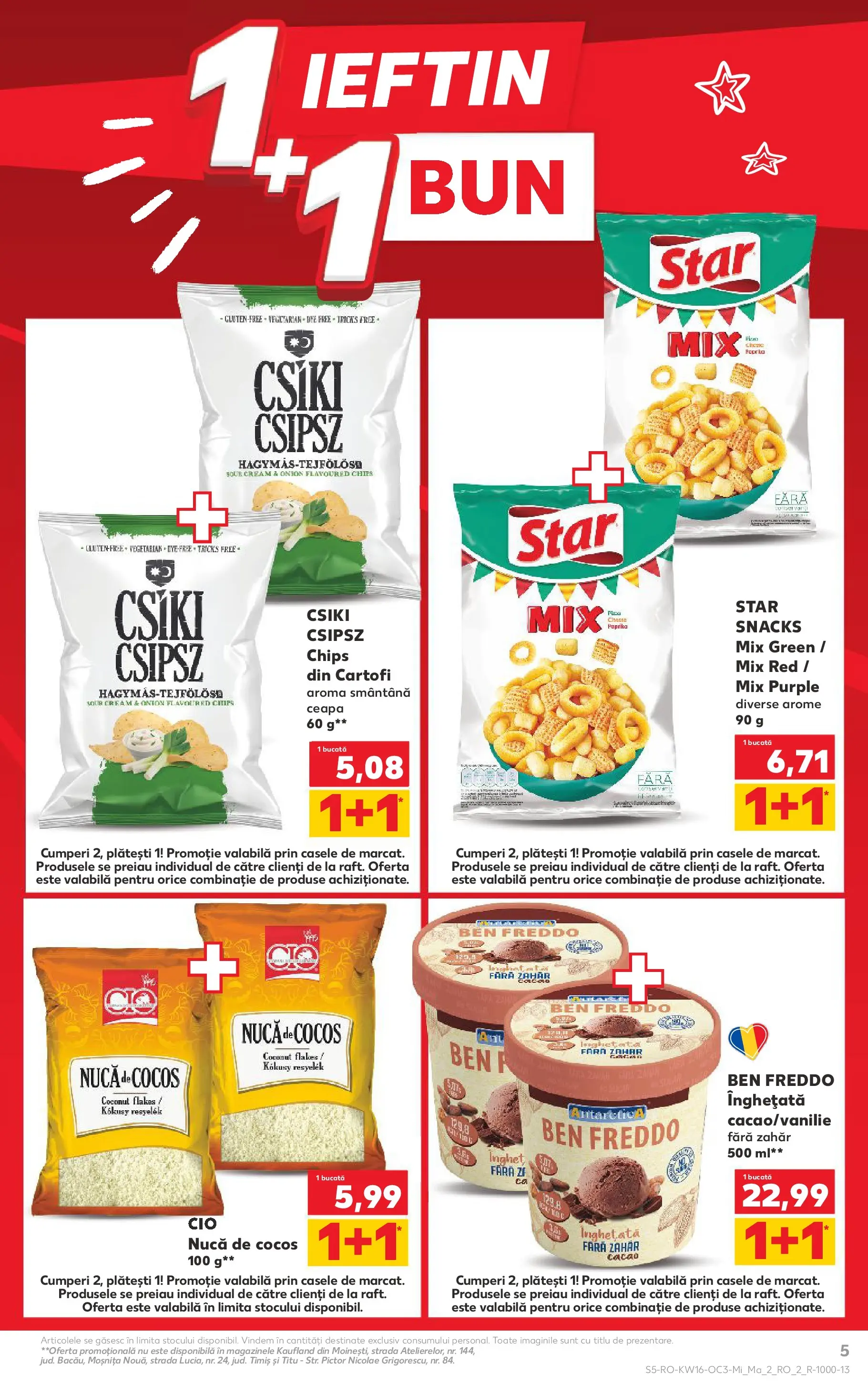 Kaufland Domnesti 14.04.2026 - Revista si Oferta | Pagină: 5 | Produse: Cacao, Smântână, Ceapă, Zahăr