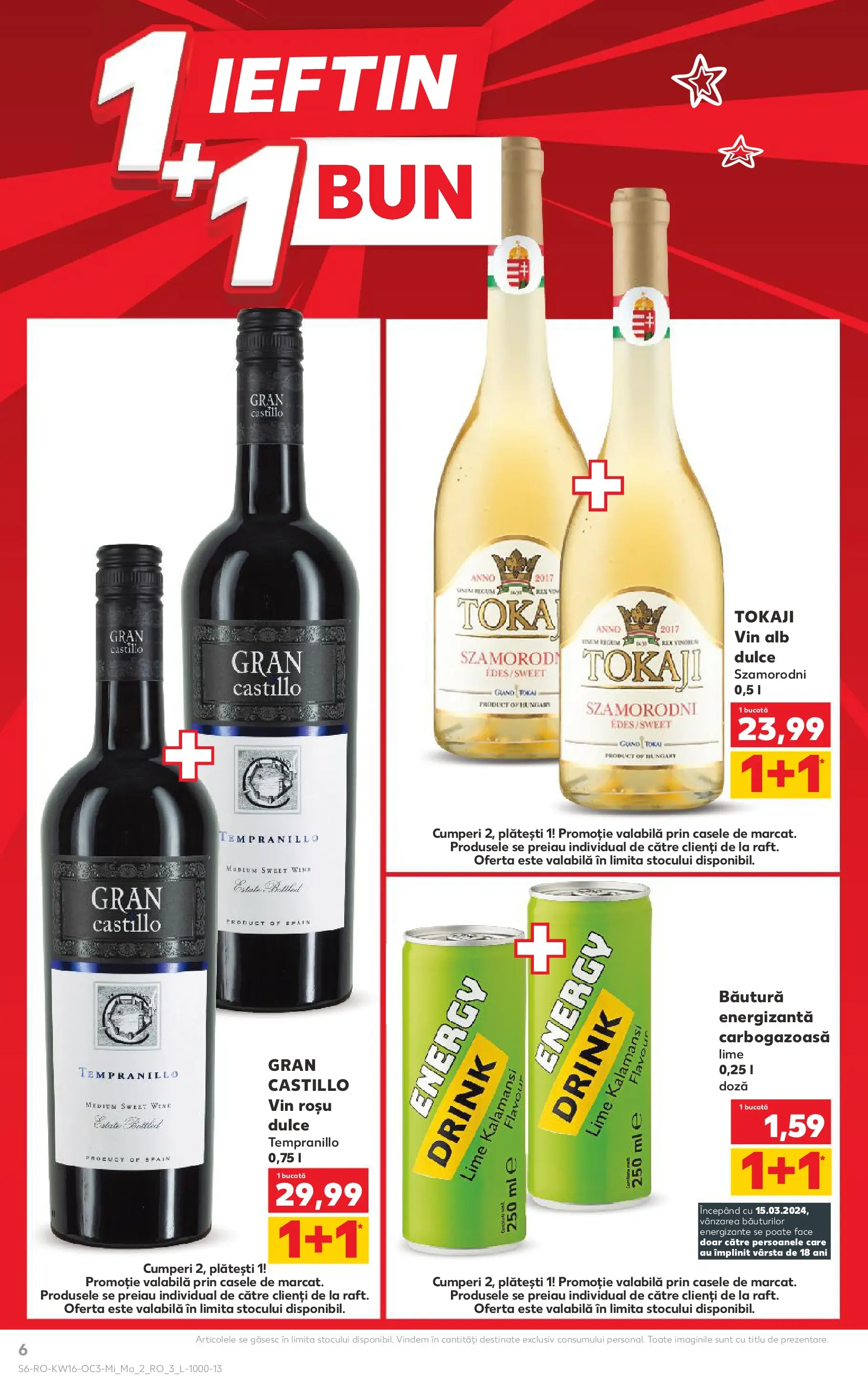 Kaufland Domnesti 14.04.2026 - Revista si Oferta | Pagină: 6 | Produse: Lime, Vin, Băutură energizantă