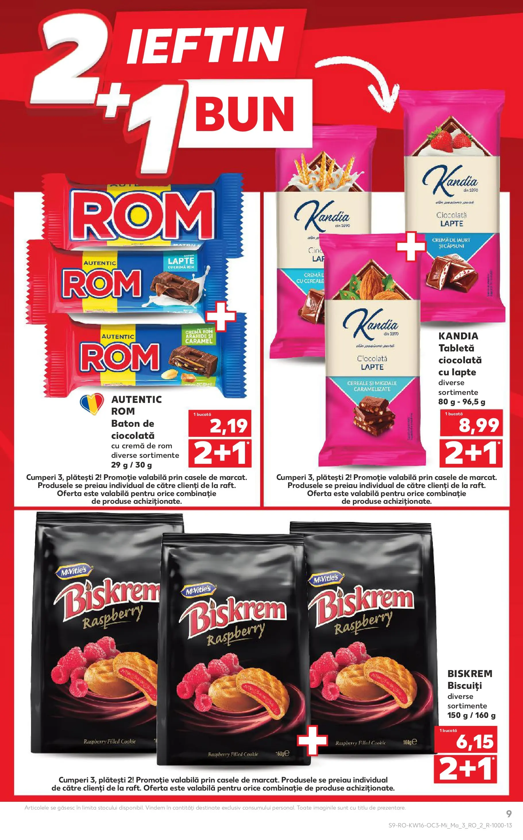 Kaufland Domnesti 14.04.2026 - Revista si Oferta | Pagină: 9 | Produse: Tabletă, Cremă, Rom, Biscuiți