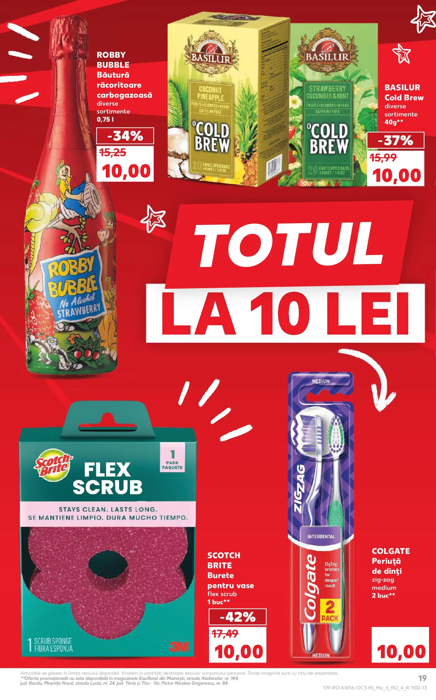 Kaufland Sfântu Gheorghe 15.04.2026 - Revista si Oferta | Pagină: 19 | Produse: Scrub, Burete, Periuță de dinți