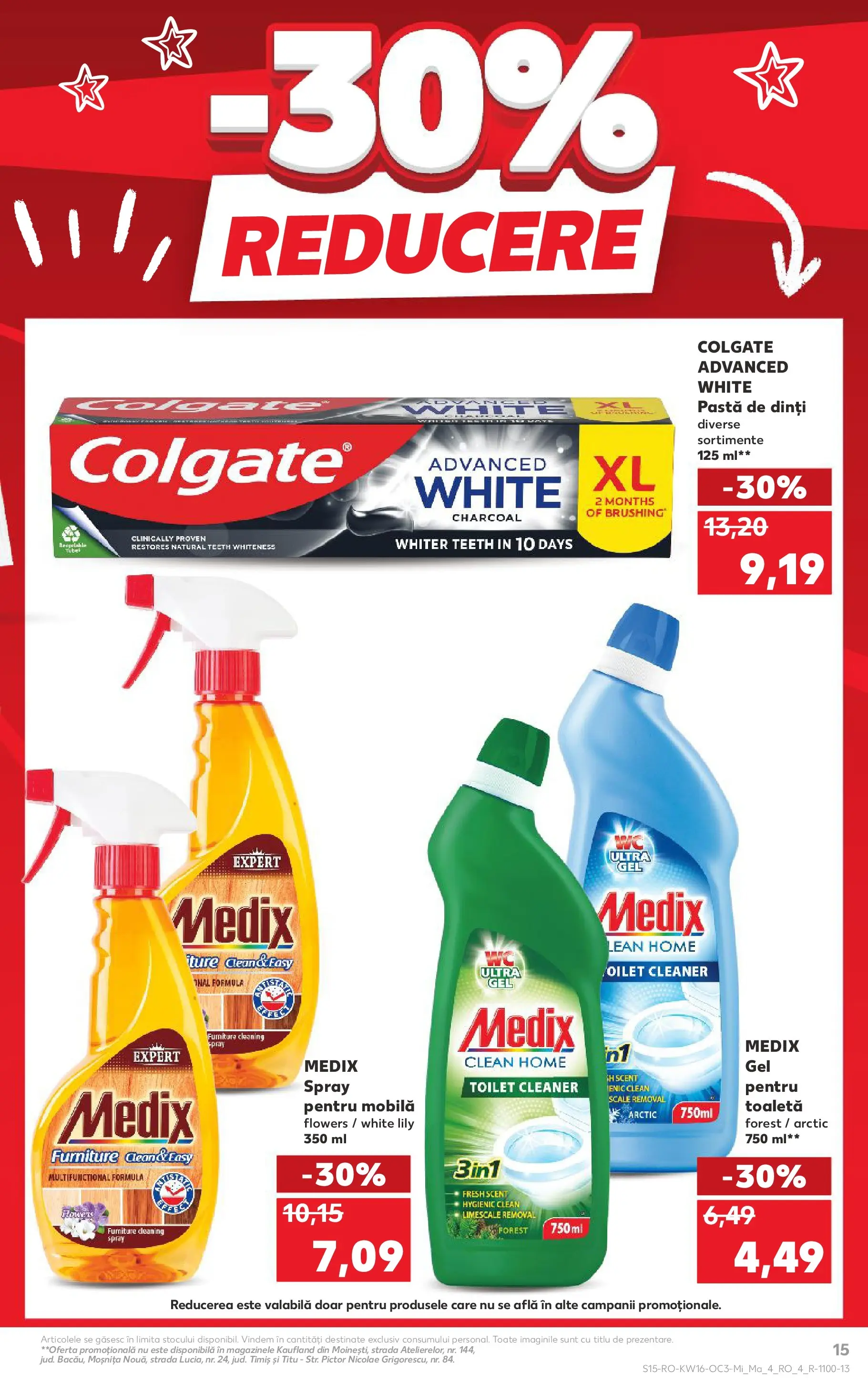 Kaufland Ploiești 15.04.2026 - Revista si Oferta | Pagină: 15 | Produse: Pomelo, Toaletă, Pastă de dinți