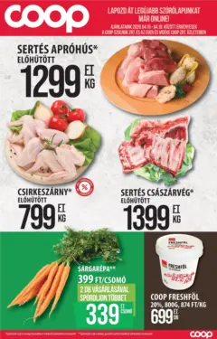 COOP Szolnok akciós újság Hajdúszoboszló - amely érvényes a következő dátumtól: 16.04.2026