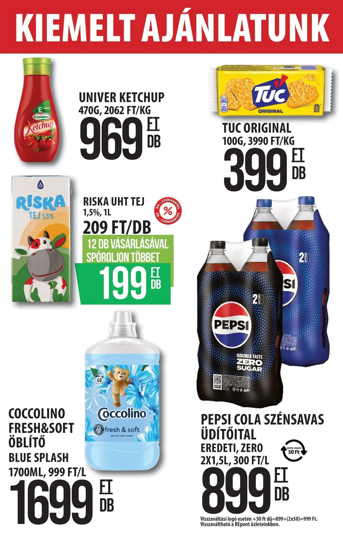 COOP Szolnok akciós újság Békésszentandrás - 2026.04.16. -tól/töl > akció, lapozható szórólap 🛍️ | Oldal: 2 | Termékek: Pepsi, Cola, Tej, Ketchup