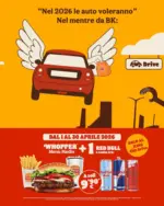 Burger King Nel 2026 le auto voleranno - al 30.04.2026