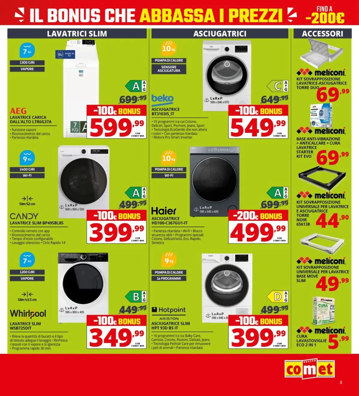 Nuovo Comet - Il bonus che abbassa i prezzi dal 10/04/2026 > offerte anteprima 🛍️ | Pagina: 3 | Prodotti: Anticalcare, Jeans, Lavatrice, Lavastoviglie
