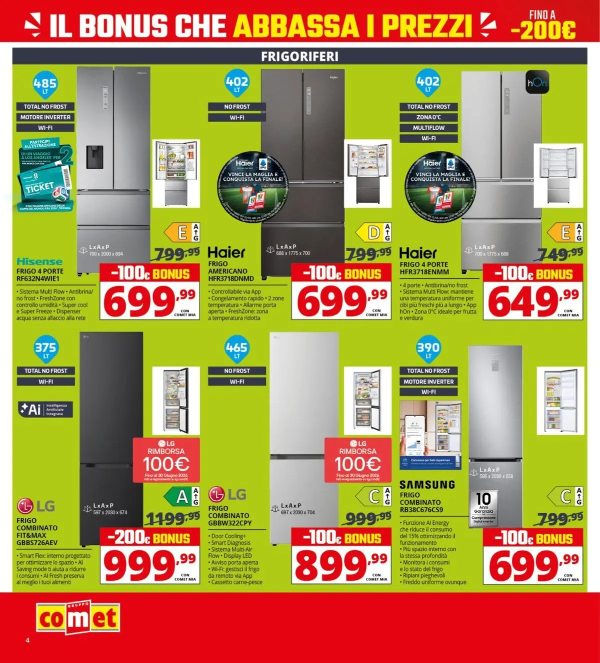 Nuovo Comet - Il bonus che abbassa i prezzi dal 10/04/2026 > offerte anteprima 🛍️ | Pagina: 4 | Prodotti: Acqua, Frutta, Samsung
