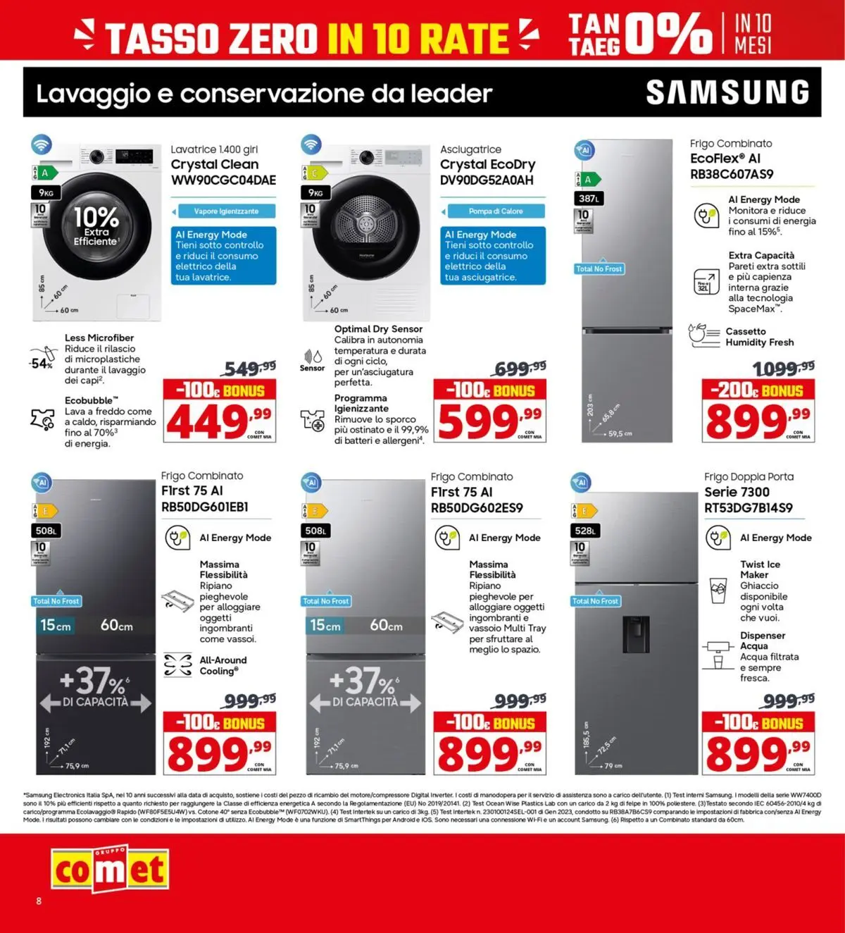 Nuovo Comet - Il bonus che abbassa i prezzi dal 10/04/2026 > offerte anteprima 🛍️ | Pagina: 8 | Prodotti: Acqua, Lavatrice, Asciugatrice, Vassoio