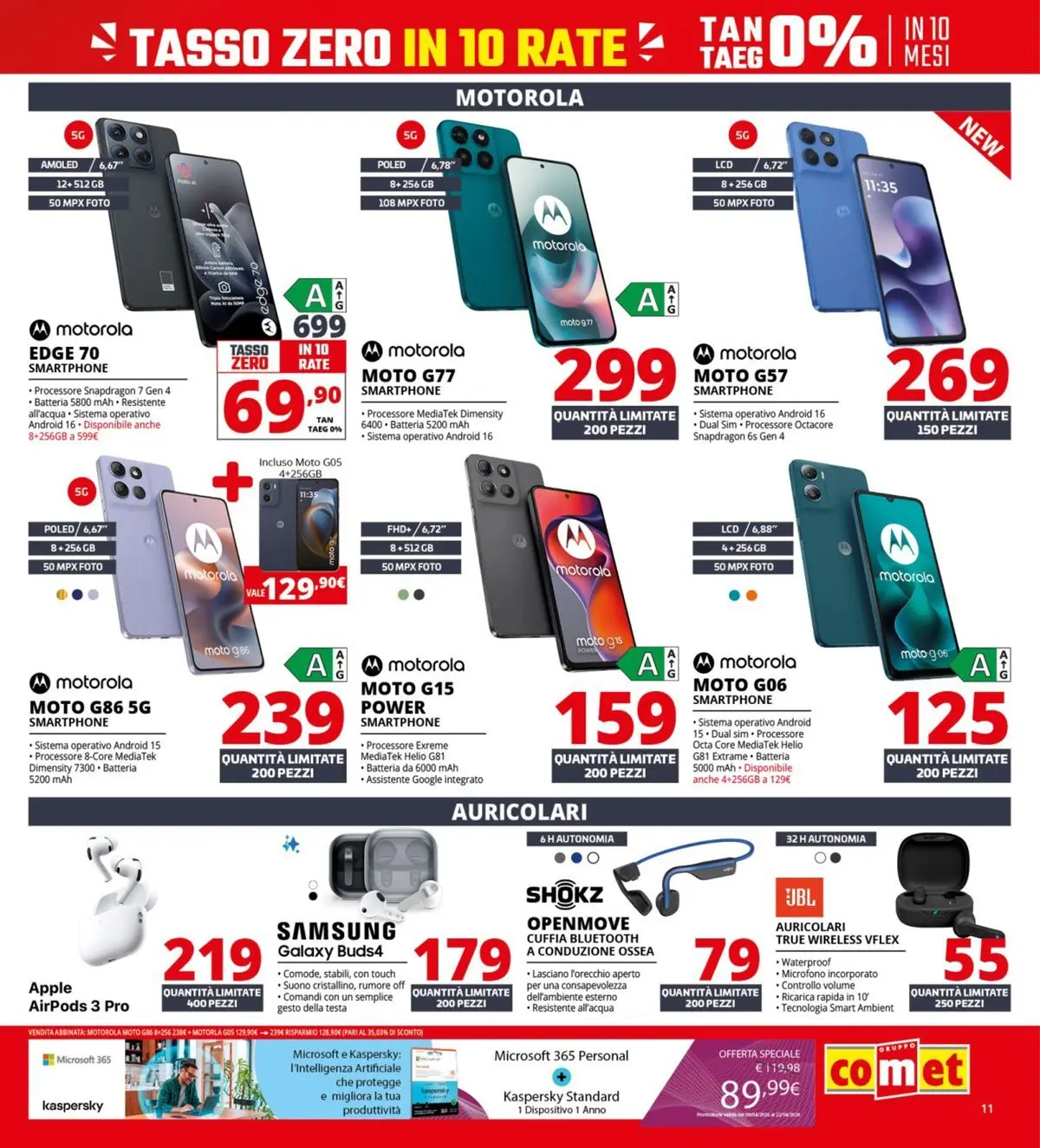 Nuovo Comet - Il bonus che abbassa i prezzi dal 10/04/2026 > offerte anteprima 🛍️ | Pagina: 11 | Prodotti: Auricolari, Microfono, Batteria, Samsung