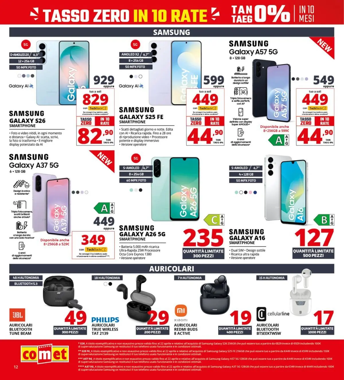 Nuovo Comet - Il bonus che abbassa i prezzi dal 10/04/2026 > offerte anteprima 🛍️ | Pagina: 12 | Prodotti: Samsung Galaxy, Video, Fotocamera, Samsung