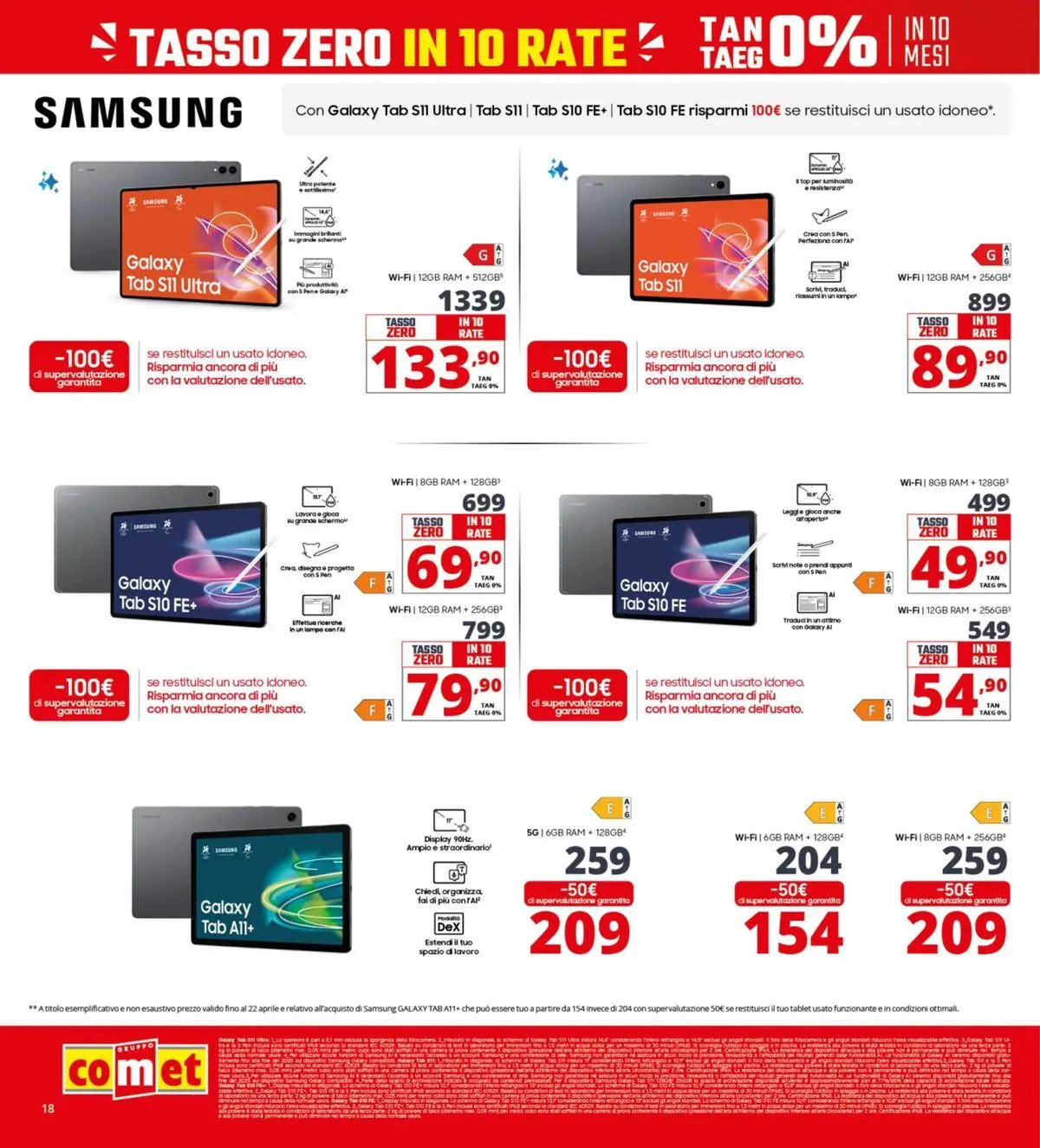 Nuovo Comet - Il bonus che abbassa i prezzi dal 10/04/2026 > offerte anteprima 🛍️ | Pagina: 18 | Prodotti: Samsung Galaxy, Top, Tablet, Samsung