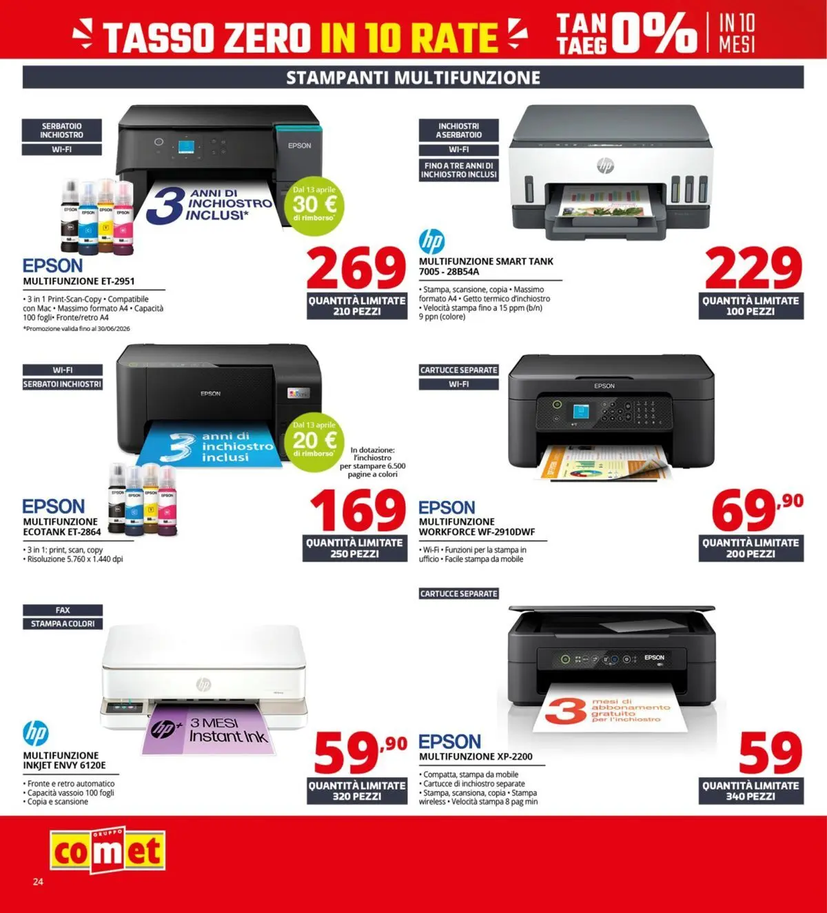 Nuovo Comet - Il bonus che abbassa i prezzi dal 10/04/2026 > offerte anteprima 🛍️ | Pagina: 24 | Prodotti: Mobile, Stampa, Vassoio
