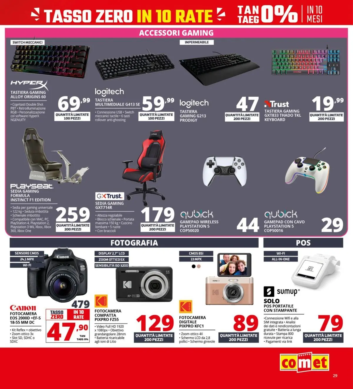 Nuovo Comet - Il bonus che abbassa i prezzi dal 10/04/2026 > offerte anteprima 🛍️ | Pagina: 29 | Prodotti: Braccioli, Tastiera, Video, Fotocamera