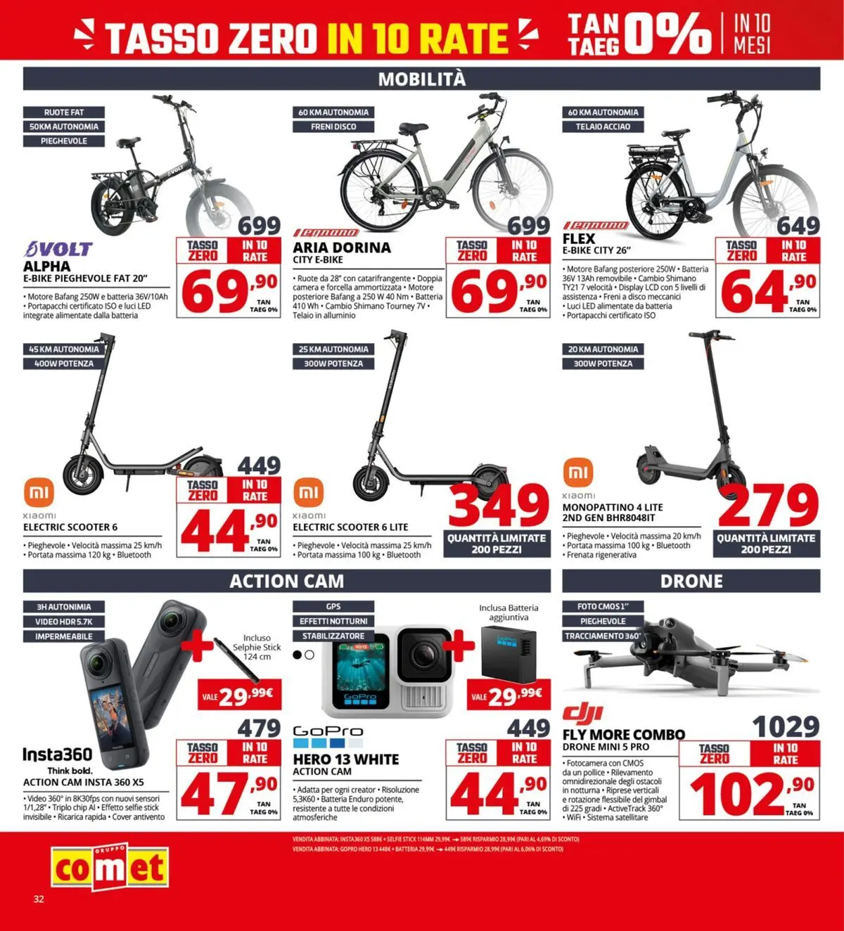 Nuovo Comet - Il bonus che abbassa i prezzi dal 10/04/2026 > offerte anteprima 🛍️ | Pagina: 32 | Prodotti: Monopattino, Satellitare, Disco, Batteria