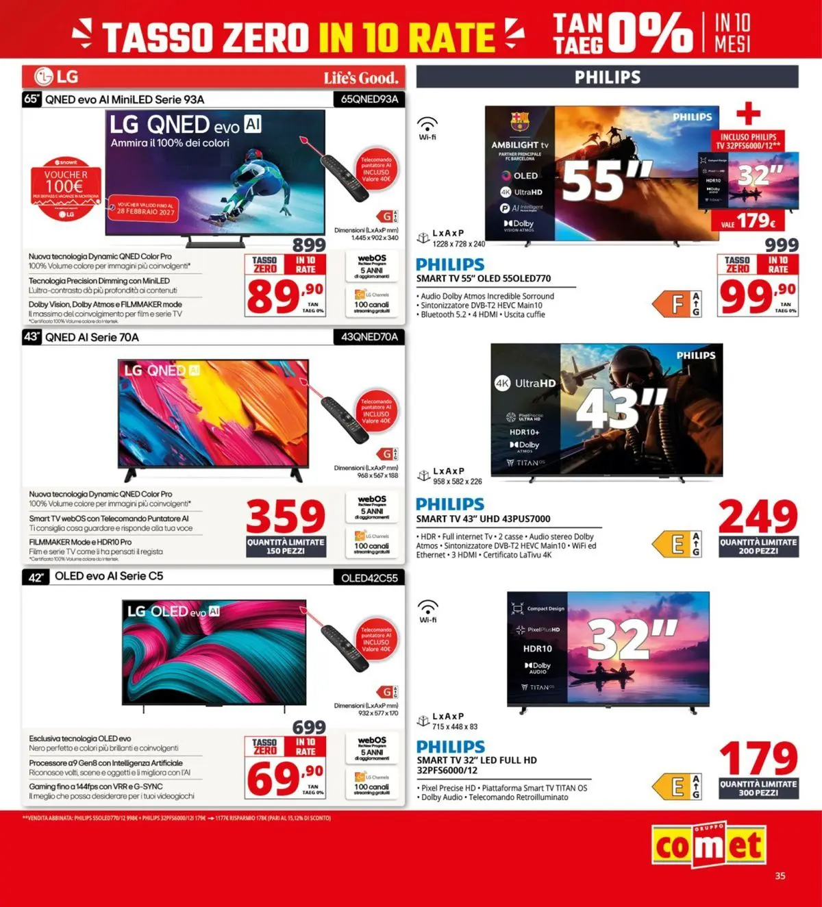 Nuovo Comet - Il bonus che abbassa i prezzi dal 10/04/2026 > offerte anteprima 🛍️ | Pagina: 35 | Prodotti: Telecomando, smart TV, TV, Cuffie