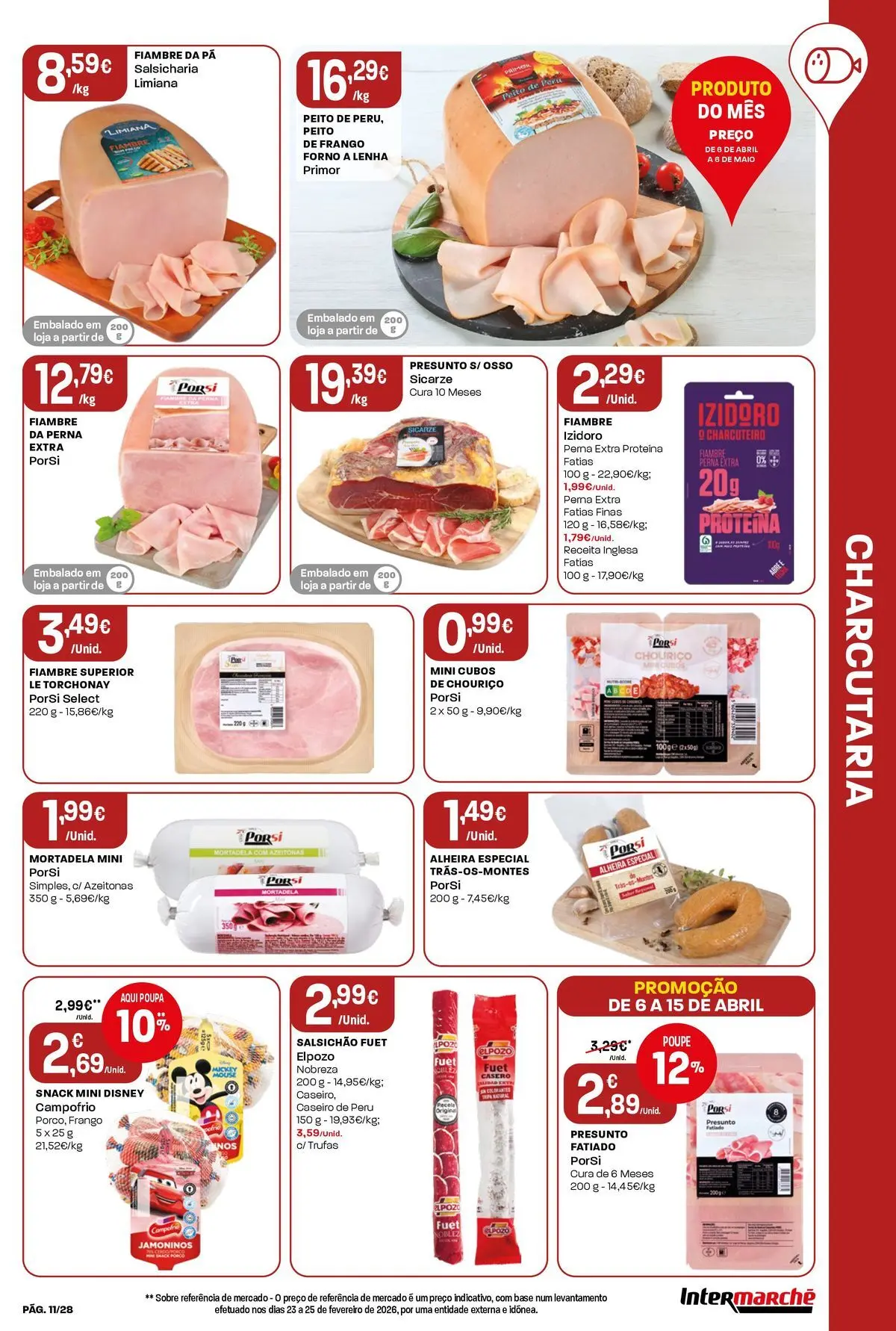 Ofertas - Isto é que são preços BAIXOS! » de 10/04/2026 - 15/04/2026 | Página: 11 | Produtos: Frango, Presunto, Pá, Proteina