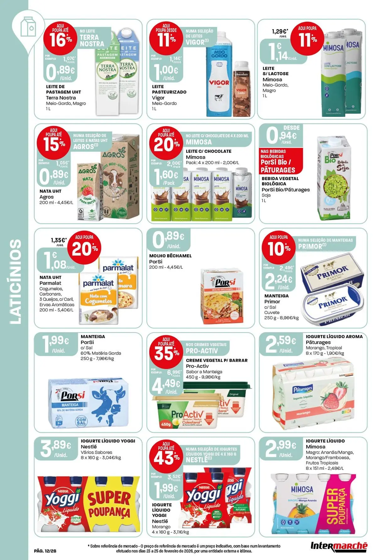 Ofertas - Isto é que são preços BAIXOS! » de 10/04/2026 - 15/04/2026 | Página: 12 | Produtos: Sal, Leite, Creme, Natas