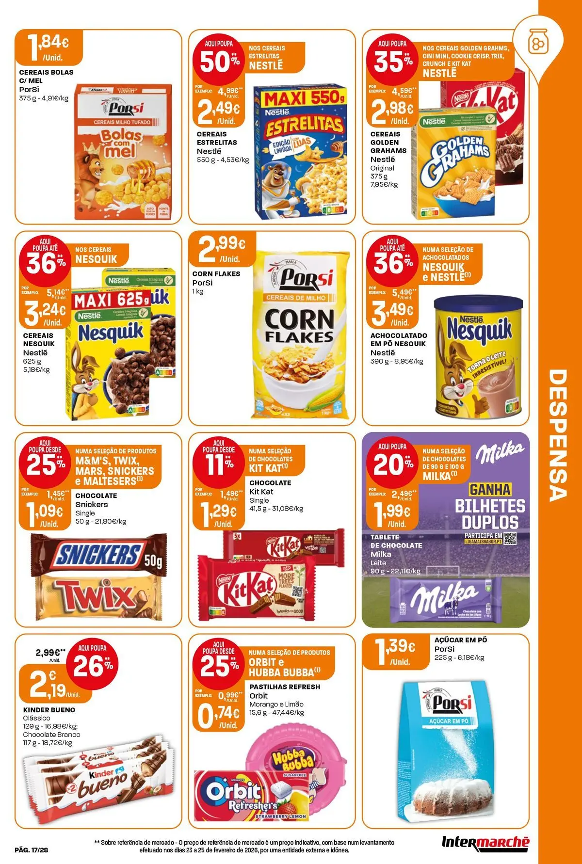 Ofertas - Isto é que são preços BAIXOS! » de 10/04/2026 - 15/04/2026 | Página: 17 | Produtos: Pó, Base, Chocolate, Cereais