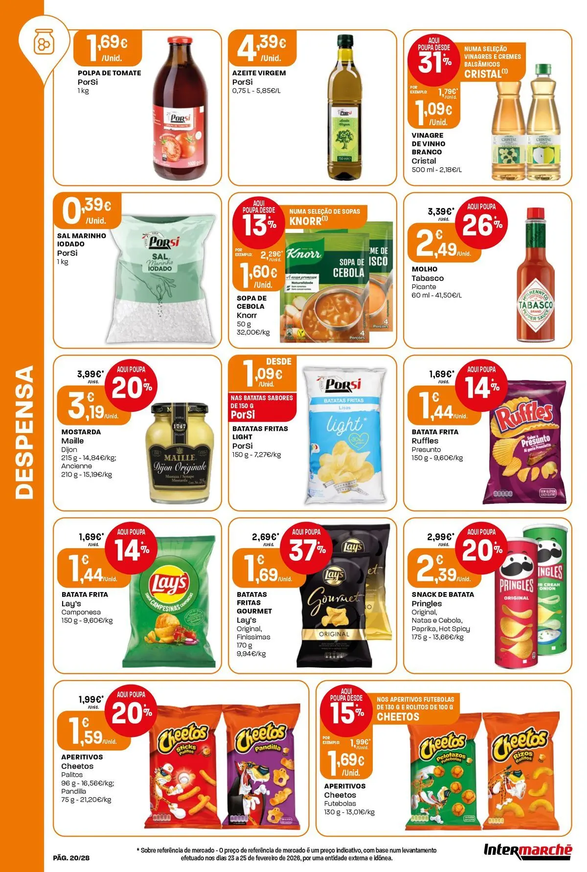 Ofertas - Isto é que são preços BAIXOS! » de 10/04/2026 - 15/04/2026 | Página: 20 | Produtos: Azeite, Batata frita, Sopa, Tomate
