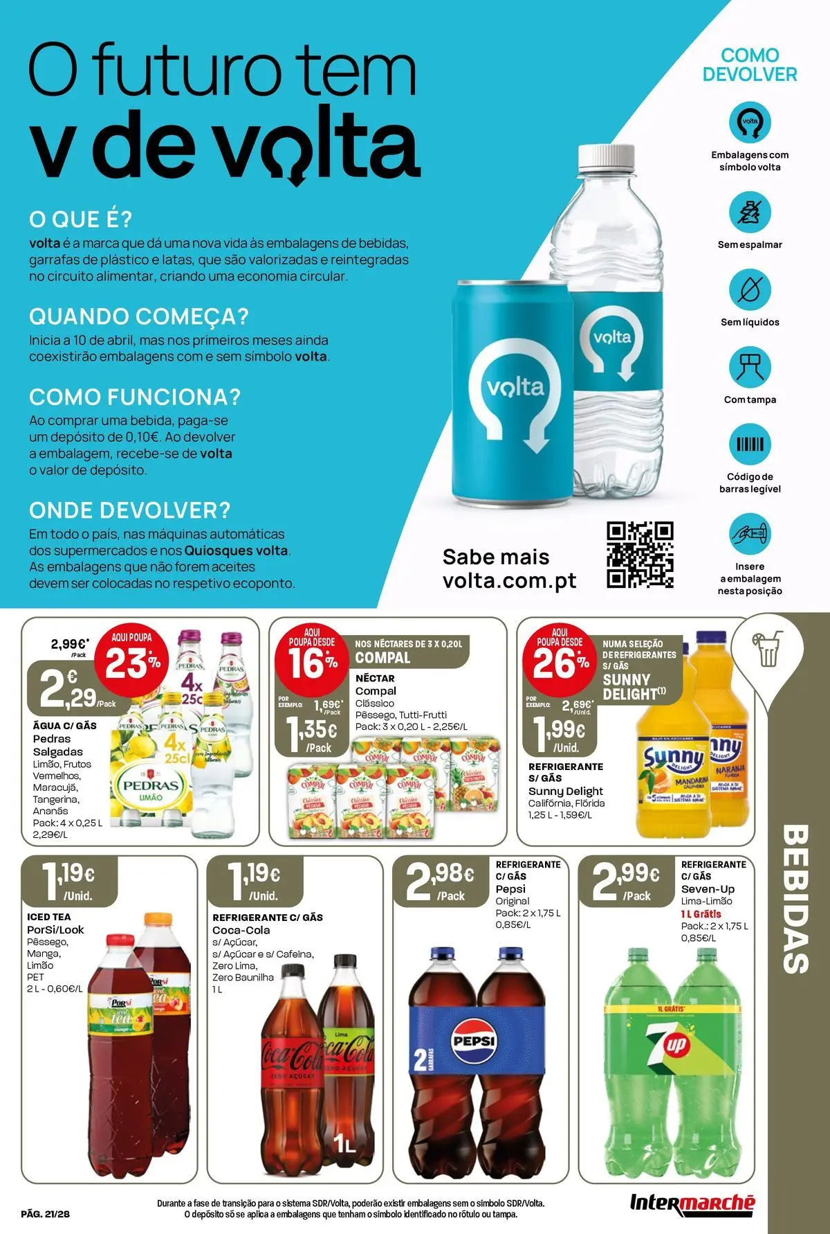 Ofertas - Isto é que são preços BAIXOS! » de 10/04/2026 - 15/04/2026 | Página: 21 | Produtos: Agua, Refrigerante, Açúcar