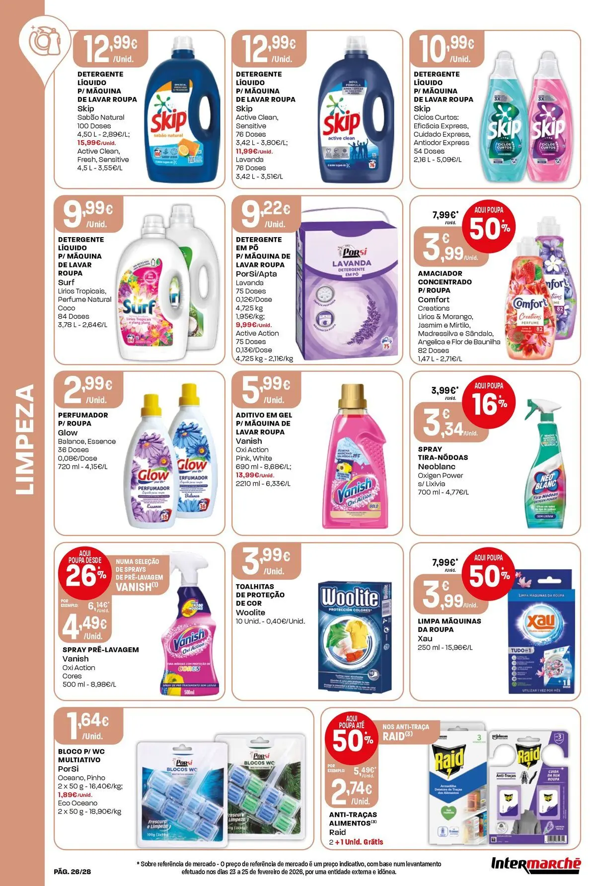 Ofertas - Isto é que são preços BAIXOS! » de 10/04/2026 - 15/04/2026 | Página: 26 | Produtos: Perfume, Pó, Sabão, Base