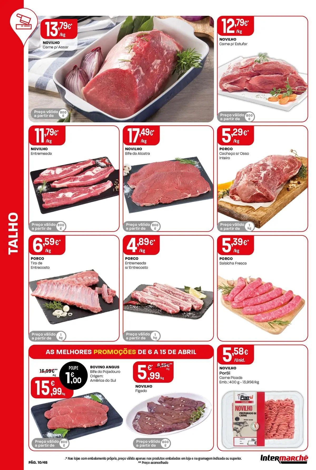 Ofertas - Isto é que são preços BAIXOS » de 10/04/2026 - 15/04/2026 | Página: 10 | Produtos: Carne picada, Salsicha, Carne