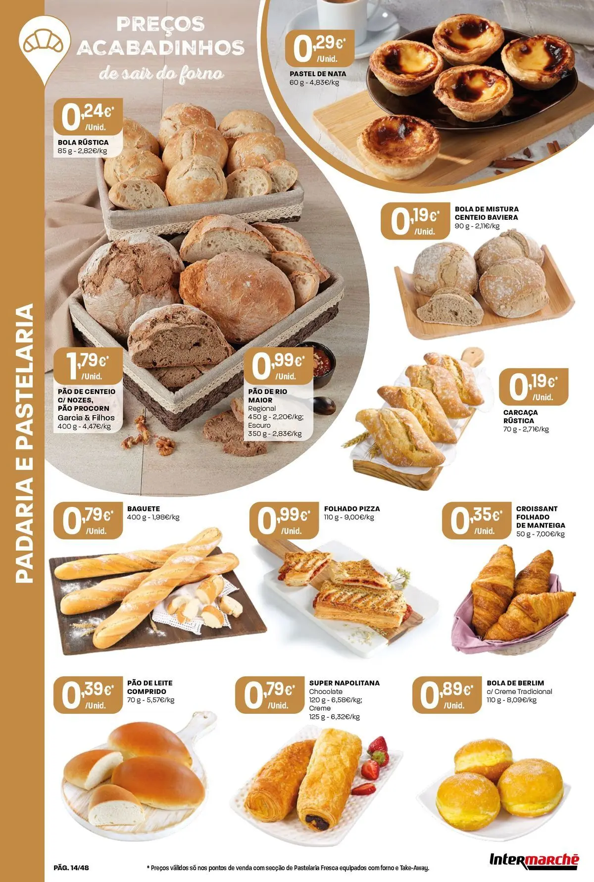 Ofertas - Isto é que são preços BAIXOS » de 10/04/2026 - 15/04/2026 | Página: 14 | Produtos: Centeio, Pão, Nata, Creme