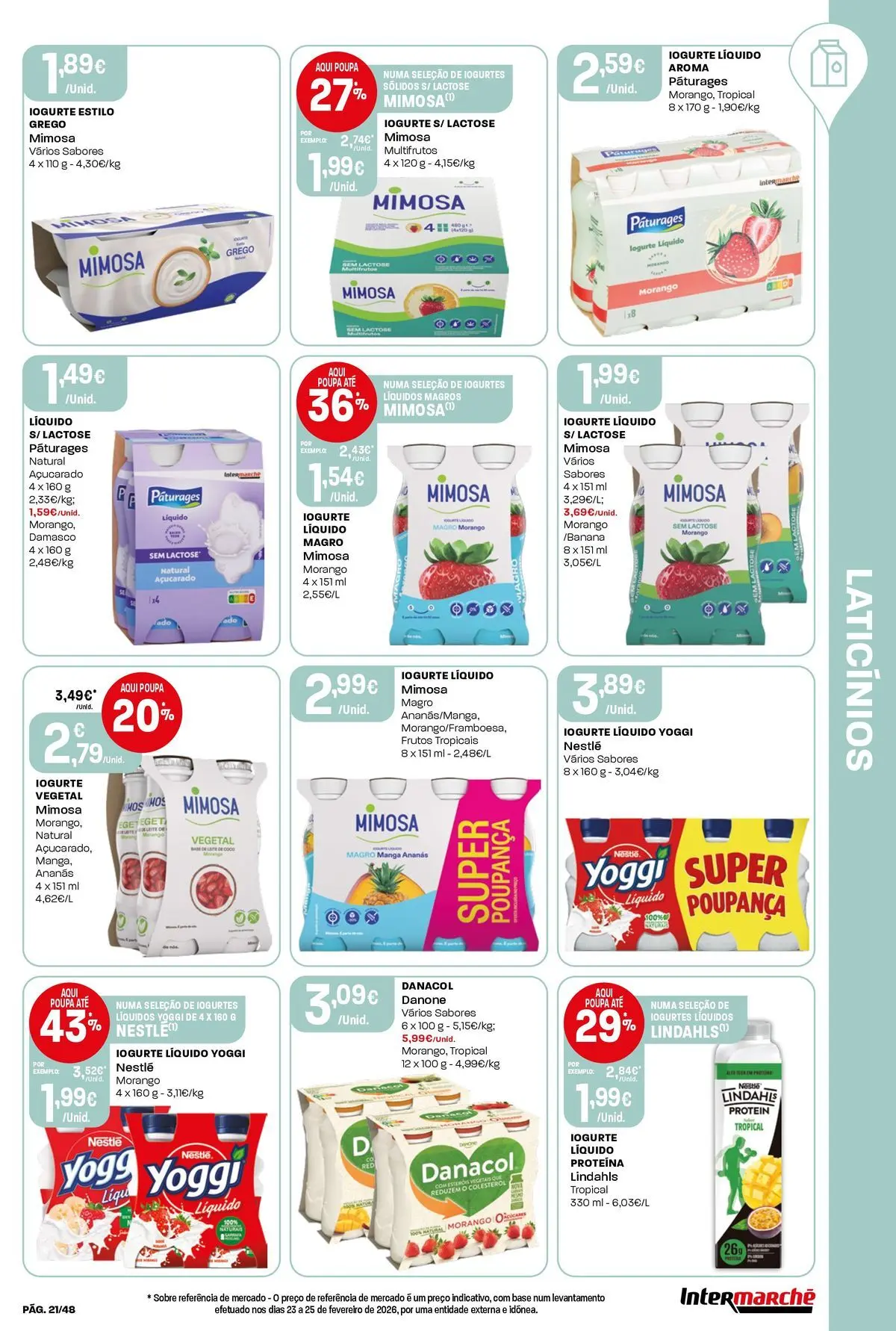 Ofertas - Isto é que são preços BAIXOS » de 10/04/2026 - 15/04/2026 | Página: 21 | Produtos: Iogurtes, Base, Nestlé, Iogurte liquido