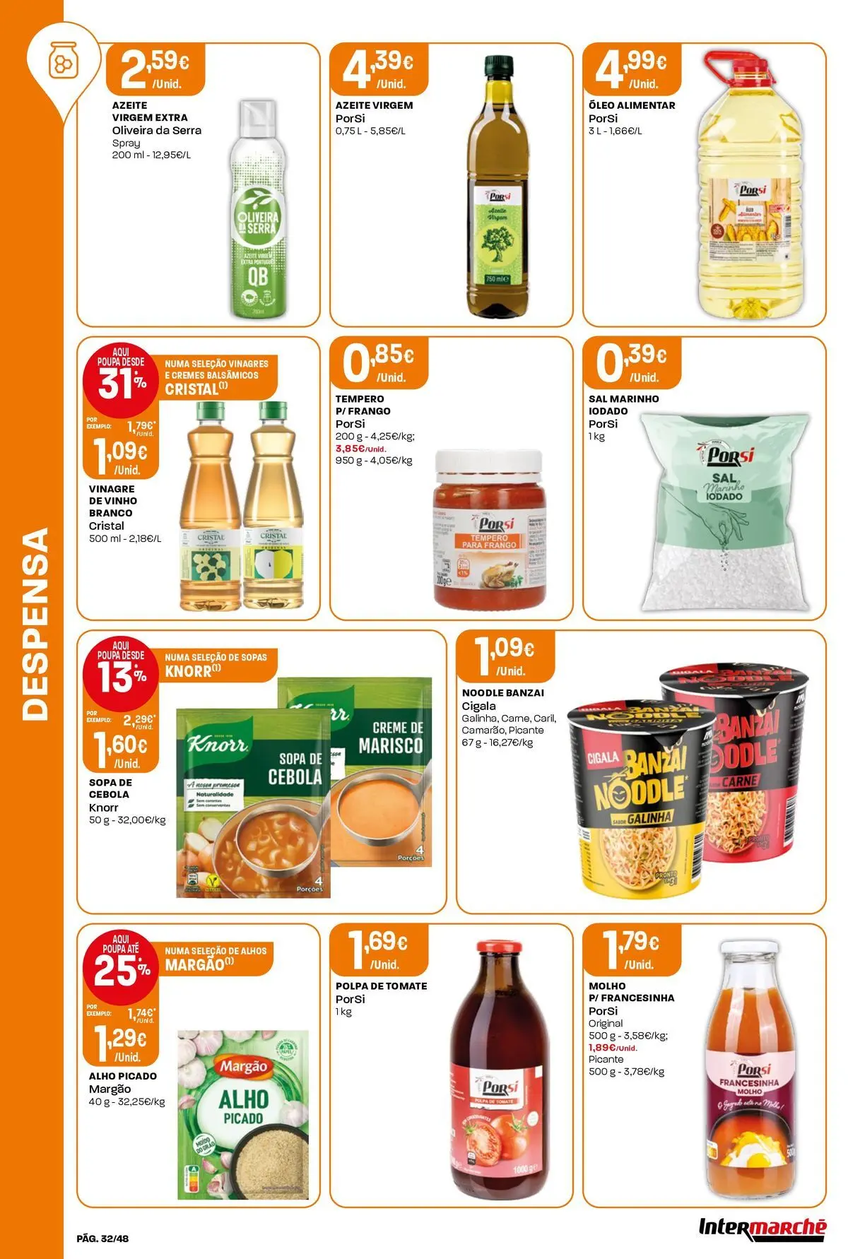 Ofertas - Isto é que são preços BAIXOS » de 10/04/2026 - 15/04/2026 | Página: 32 | Produtos: Frango, Alhos, Carne, Tomate