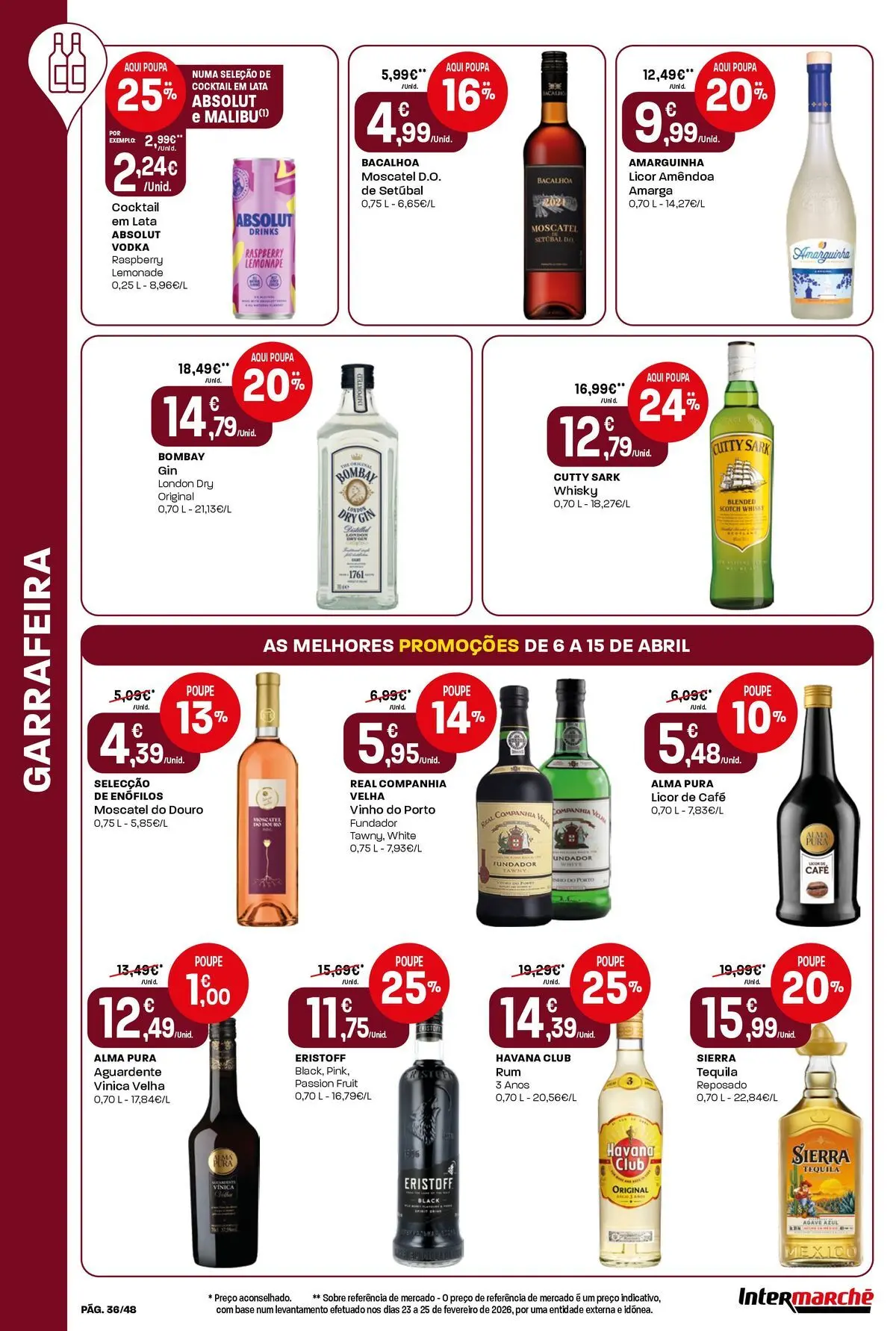 Ofertas - Isto é que são preços BAIXOS » de 10/04/2026 - 15/04/2026 | Página: 36 | Produtos: Whisky, Base, Café, Vinho