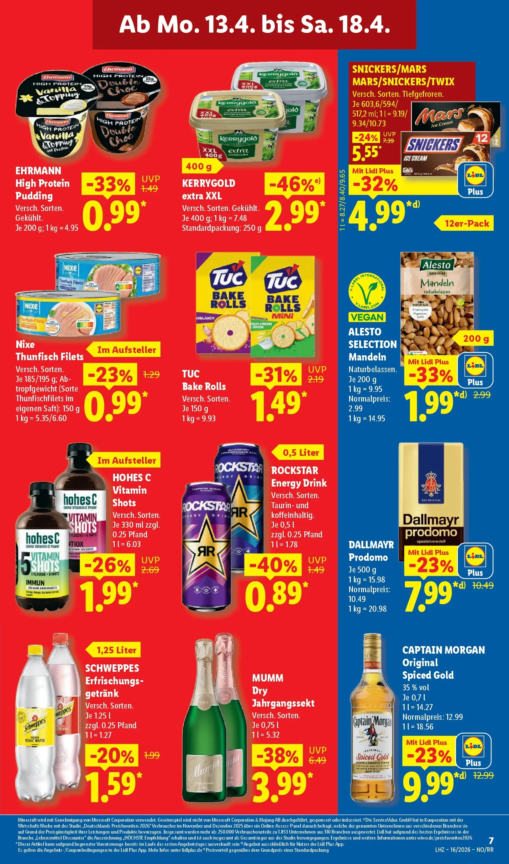 Lidl Prospekt Braunschweig (ab 13.04.2026) » Angebote online | Seite: 9 | Produkte: Rockstar, Pudding, Schweppes, Saft Lidl Prospekt Braunschweig (ab 13.04.2026) zum Blättern » Angebote | Seite: 9 | Produkte: Rockstar, Pudding, Schweppes, Saft