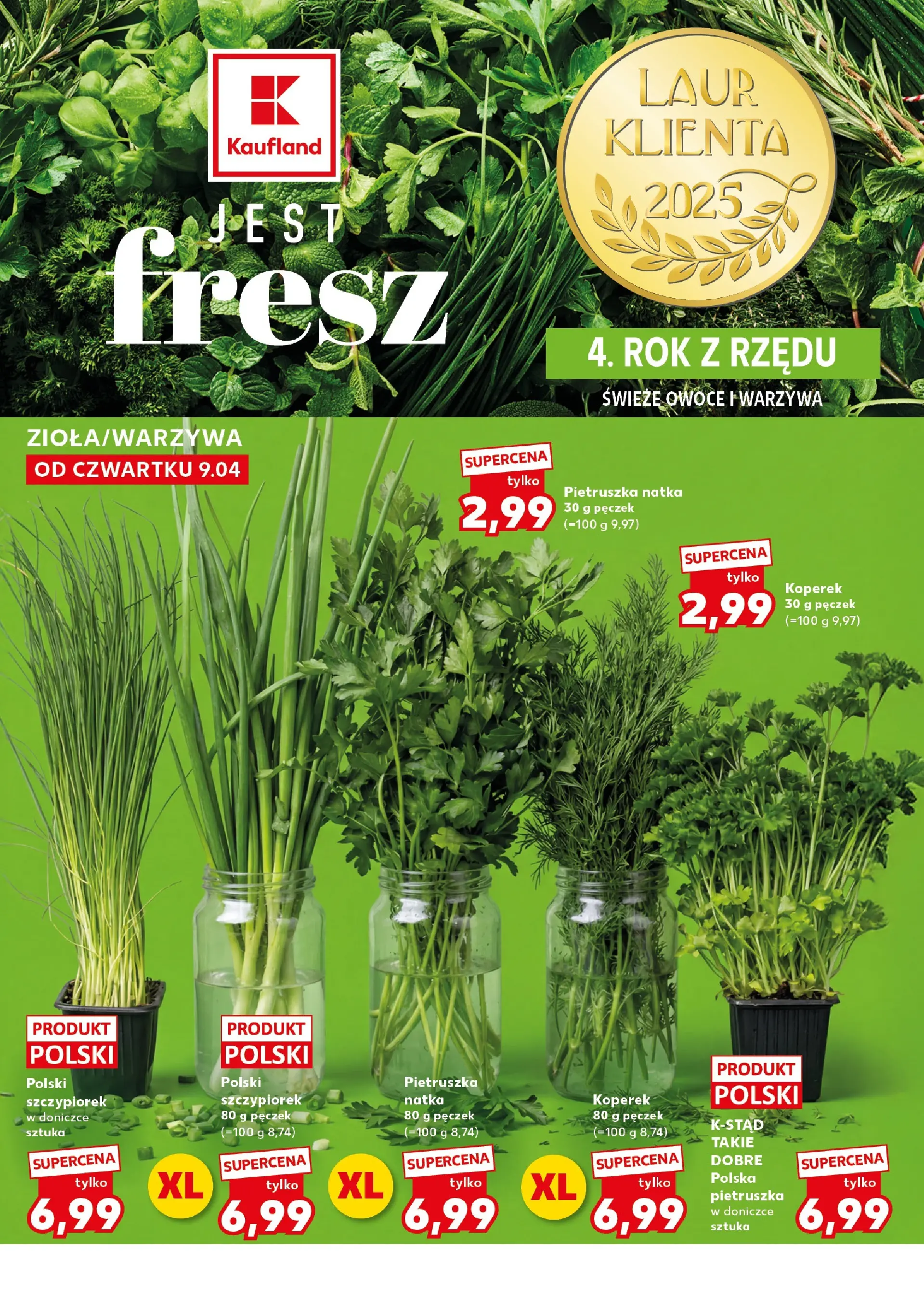 Kaufland gazetka - Super Sobota od 11.04.2026 - od jutra PDF | Strona: 8 | Produkty: Pietruszka, Koperek, Warzywa, Owoce